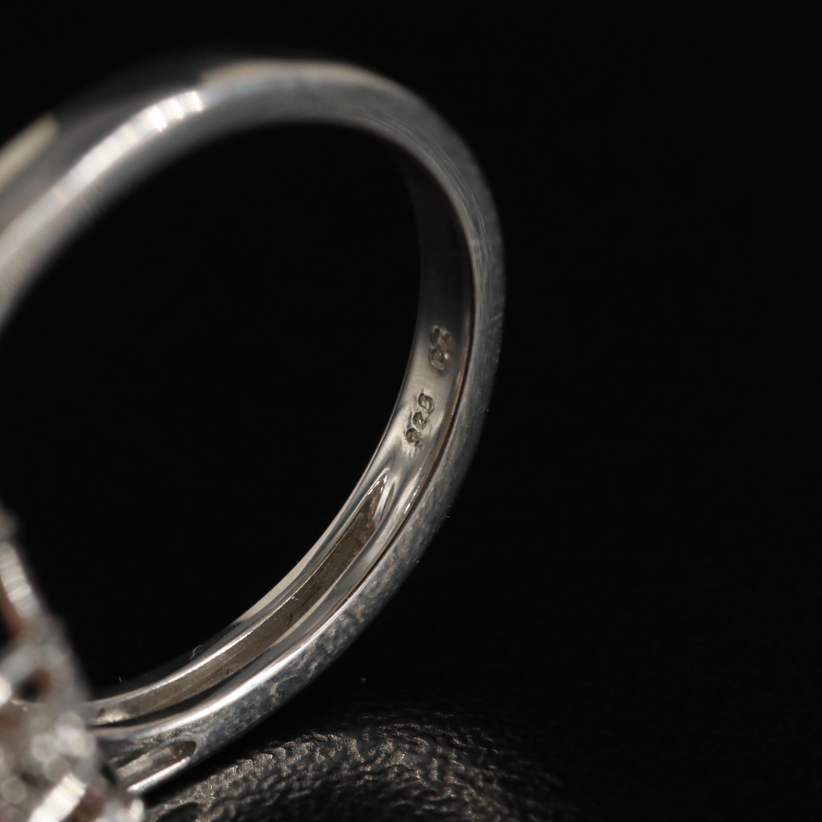 Sterling Opal and Tourmaline Ring with Cubic Zirconia