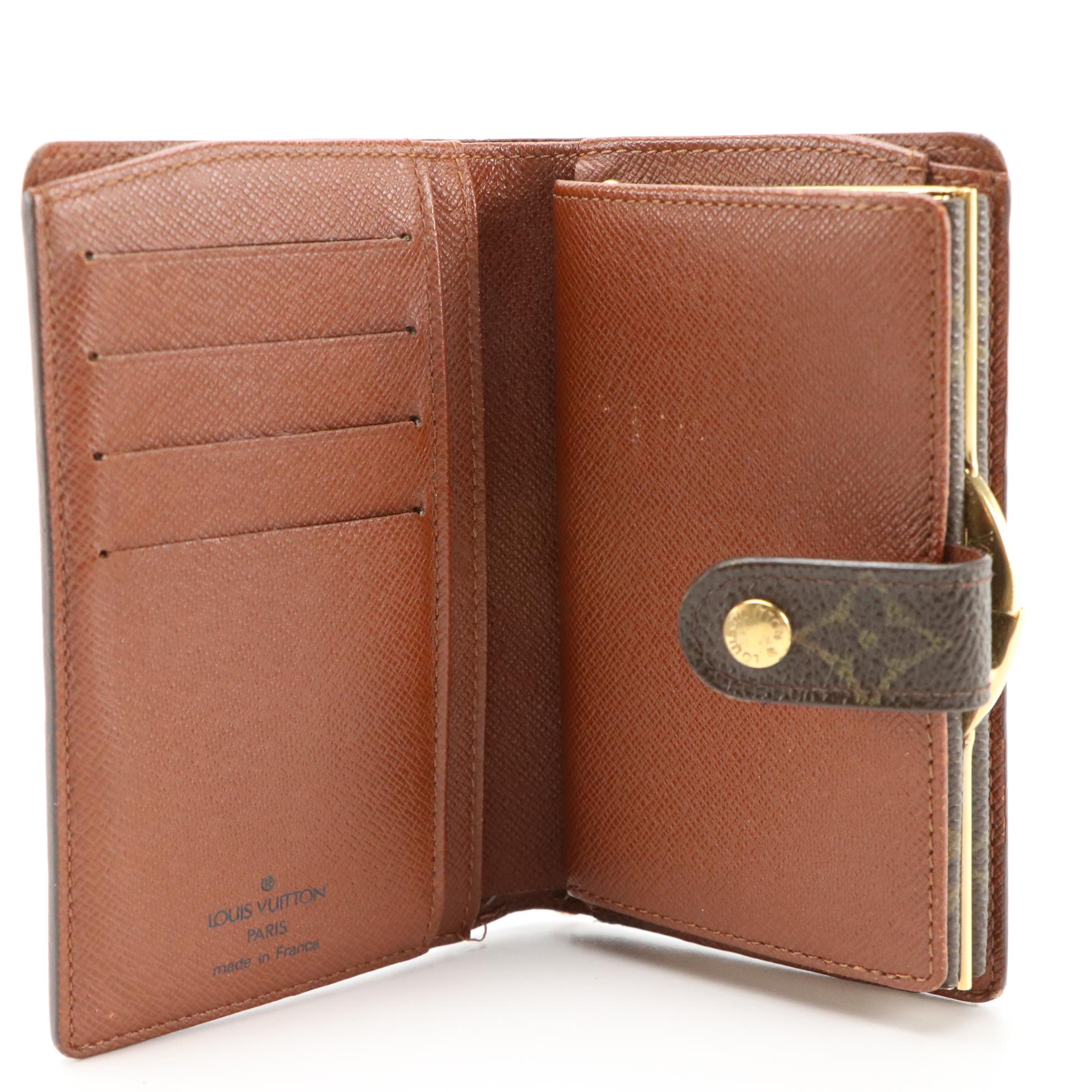 Louis Vuitton Porte Viennois Kiss Lock Coin Purse Wallet in Monogram Canvas