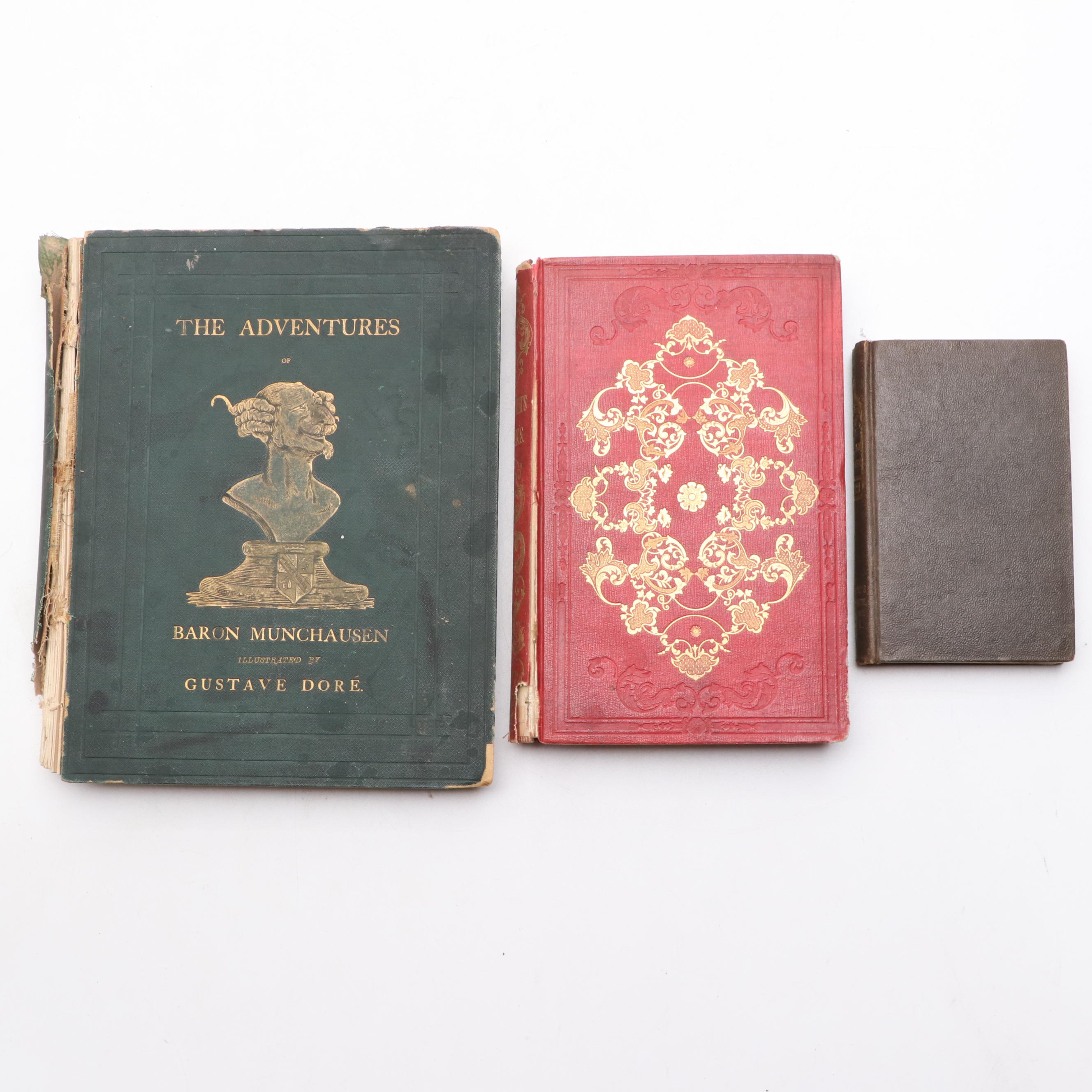 Gustave Dore Illustrated "The Adventures of Baron Munchausen" and More