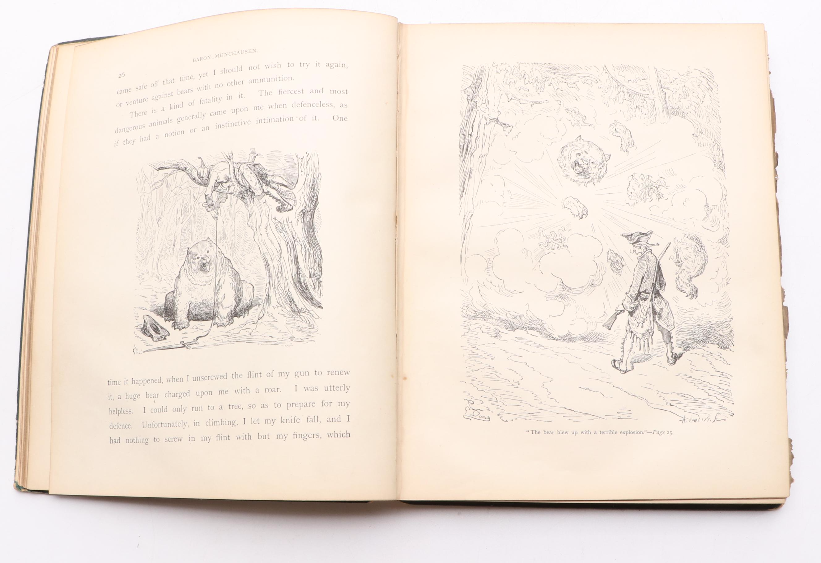 Gustave Dore Illustrated "The Adventures of Baron Munchausen" and More