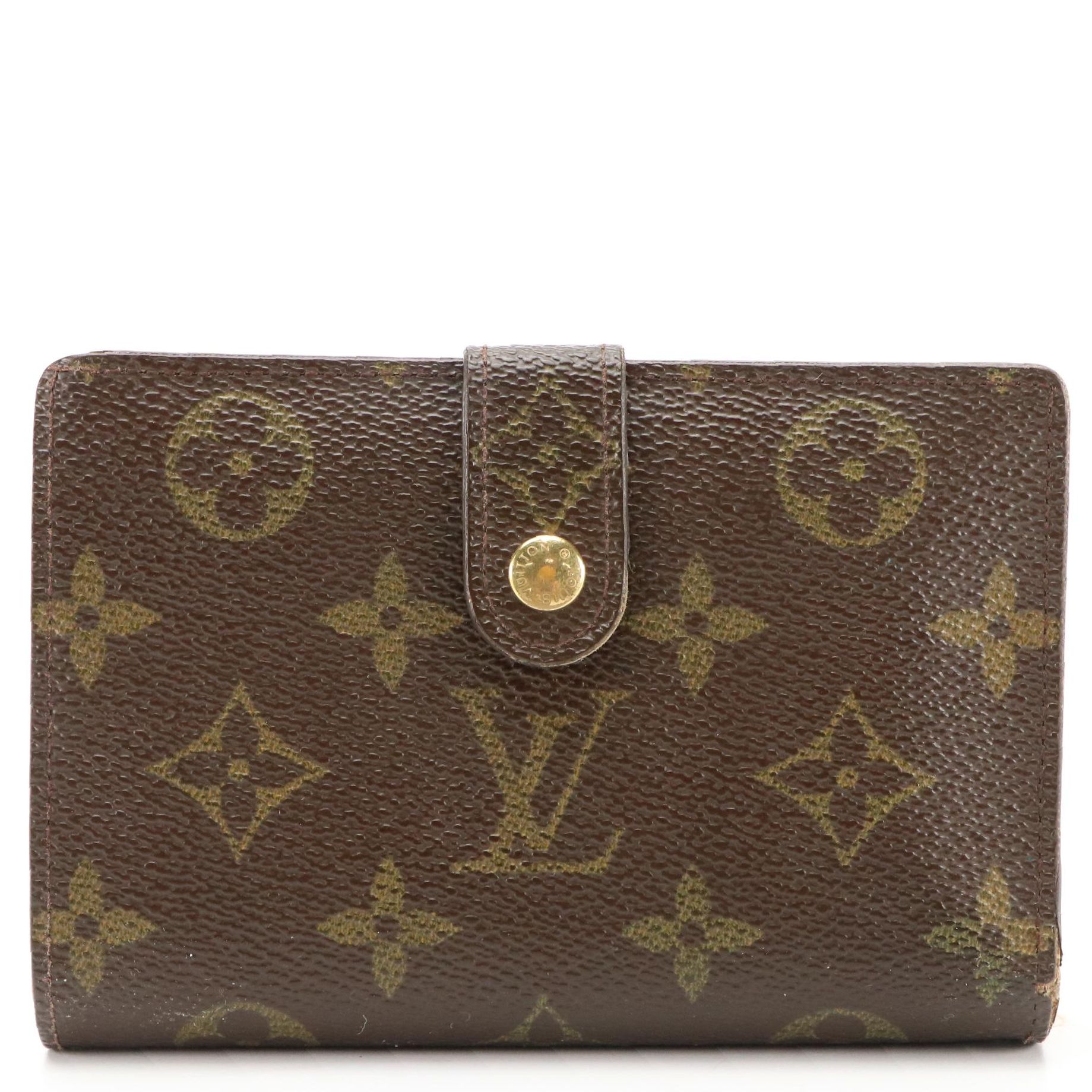 Louis Vuitton Porte Viennois Kiss Lock Coin Purse Wallet in Monogram Canvas