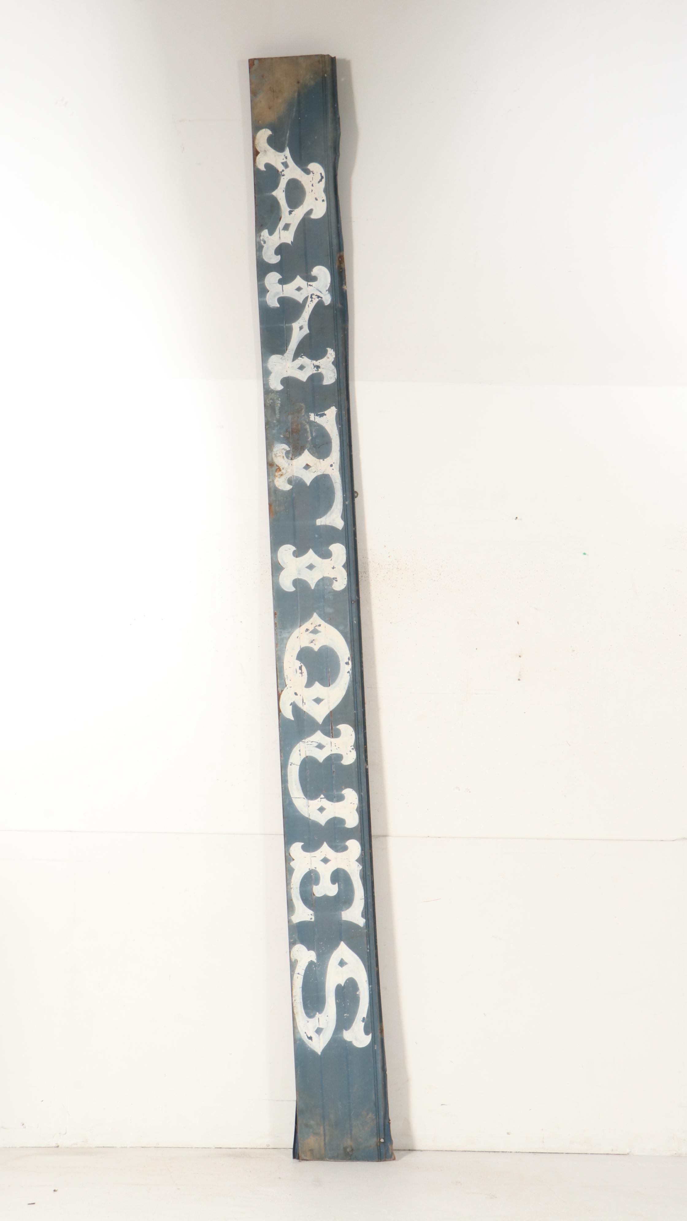 Large Scale Paint-Decorated Metal "Antiques" Wall Signs