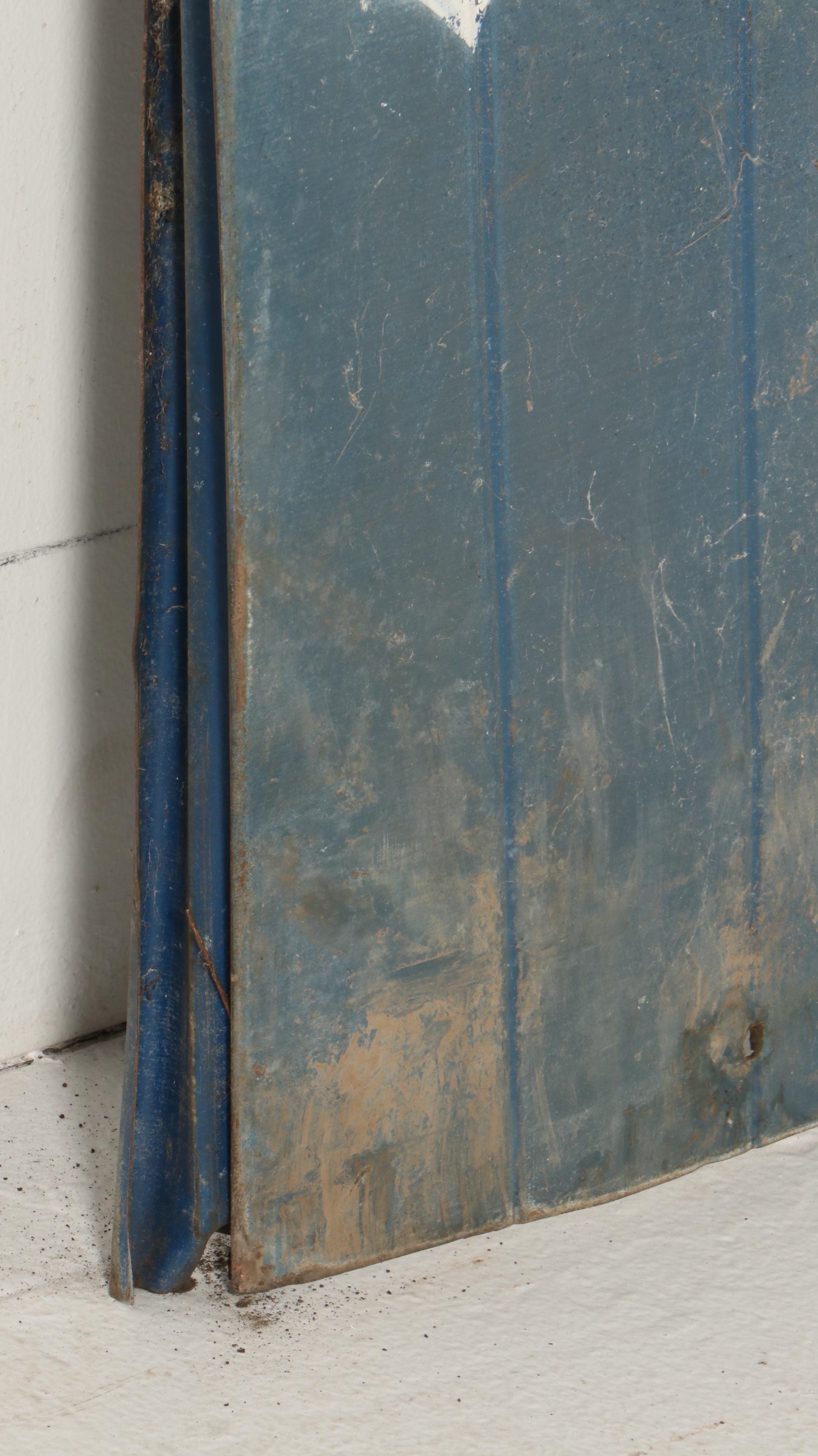 Large Scale Paint-Decorated Metal "Antiques" Wall Signs