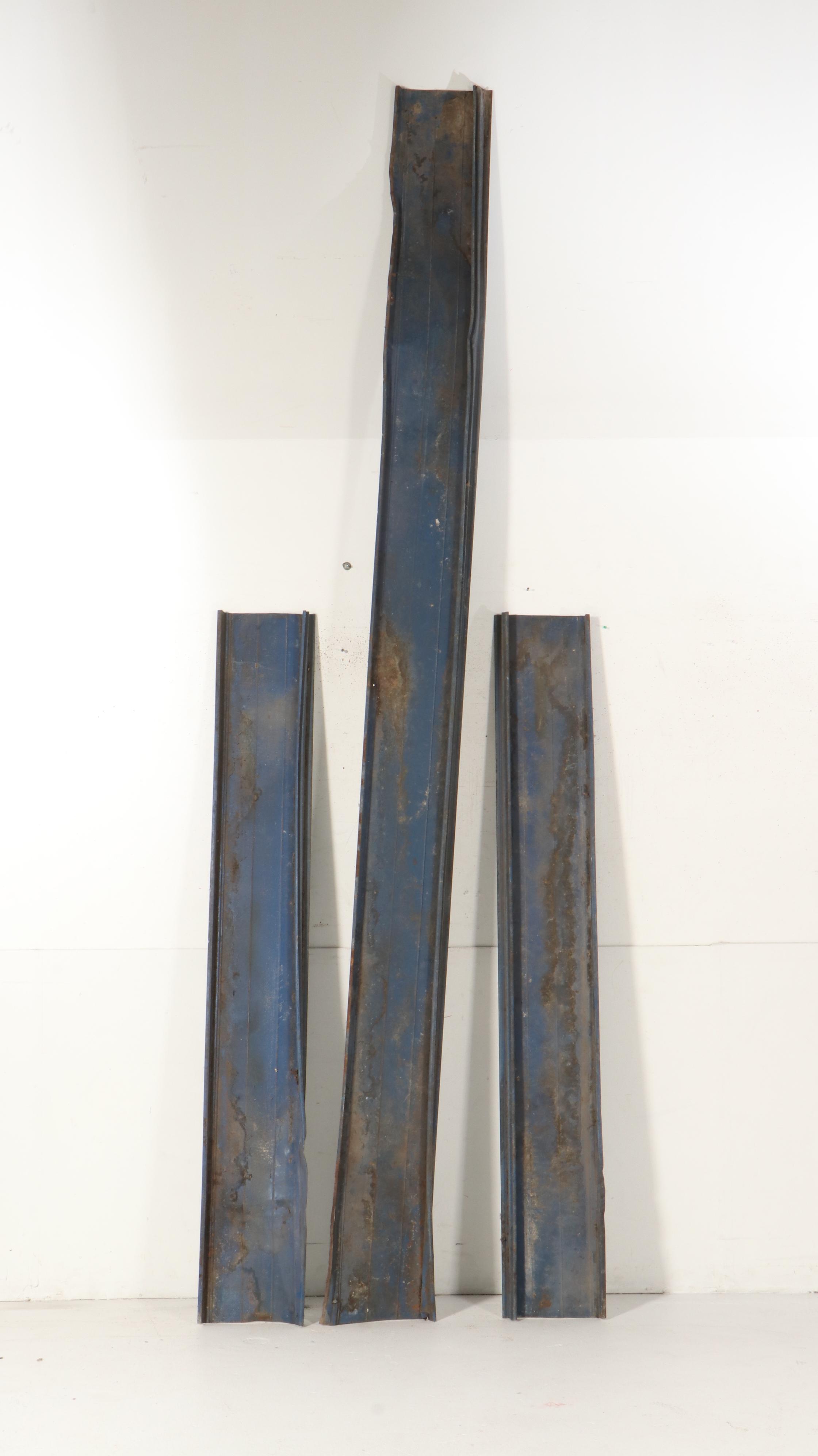 Large Scale Paint-Decorated Metal "Antiques" Wall Signs