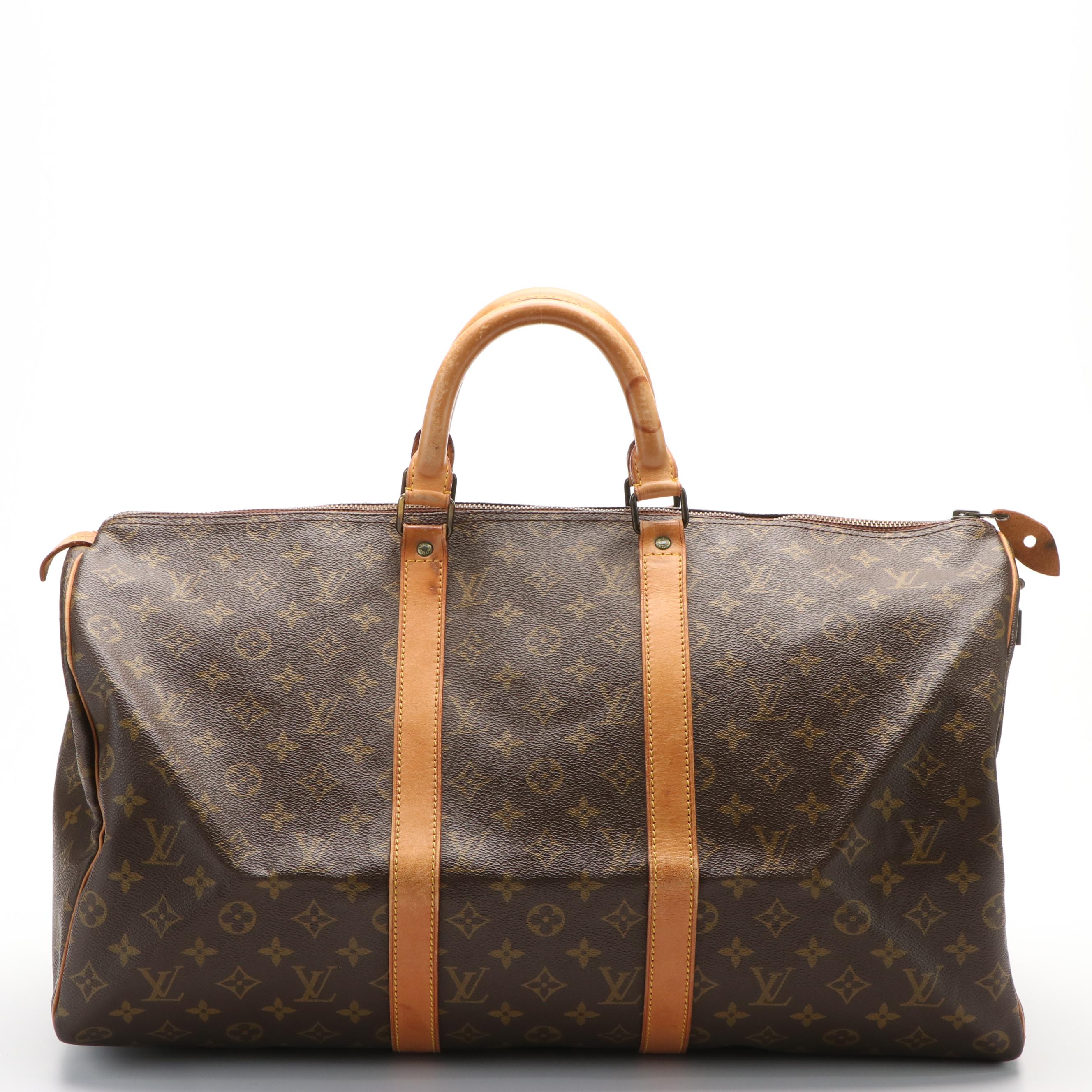 Louis Vuitton Keepall 50 Bag in Monogram Canvas