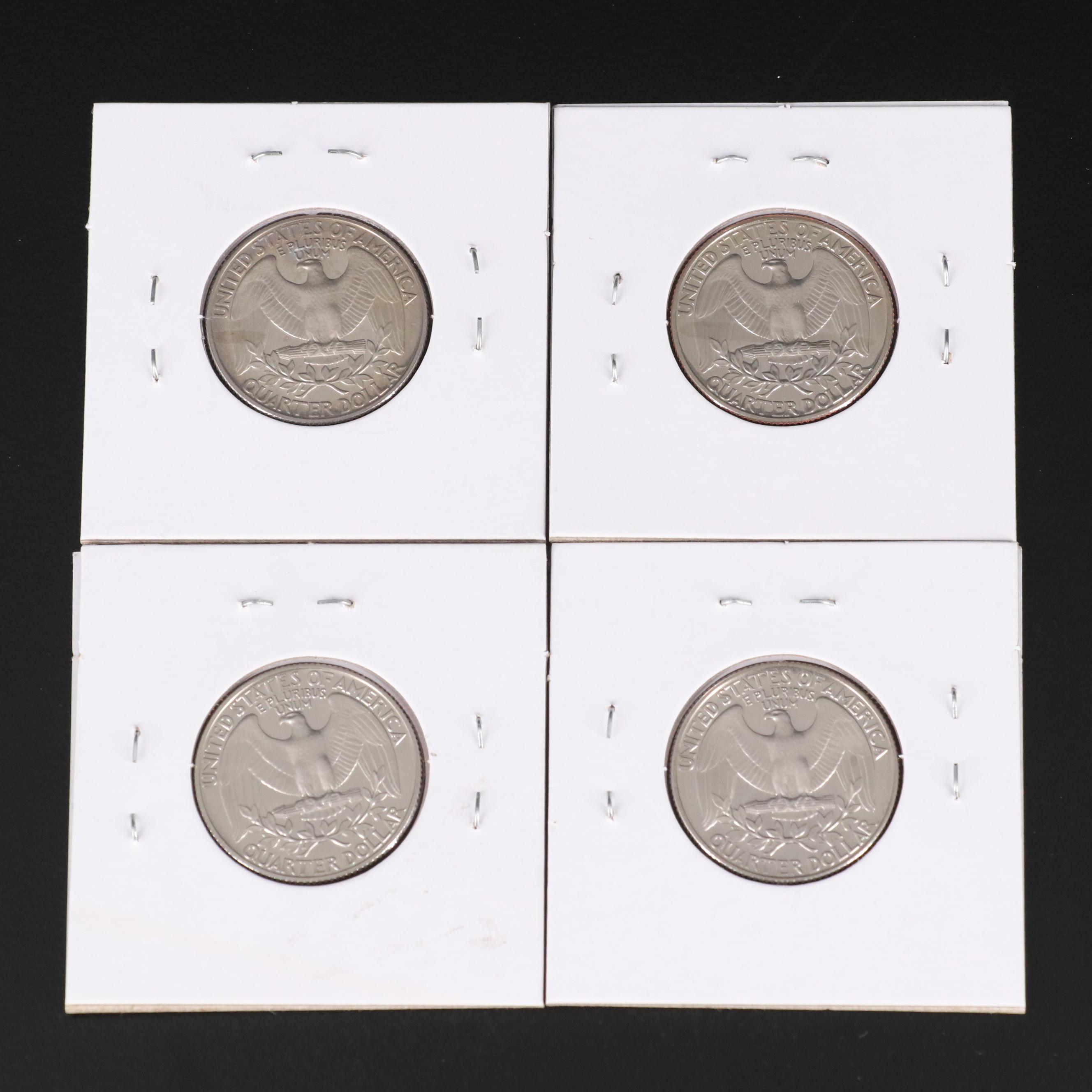 Thirty-Three Washington Proof Quarters, Including Silver
