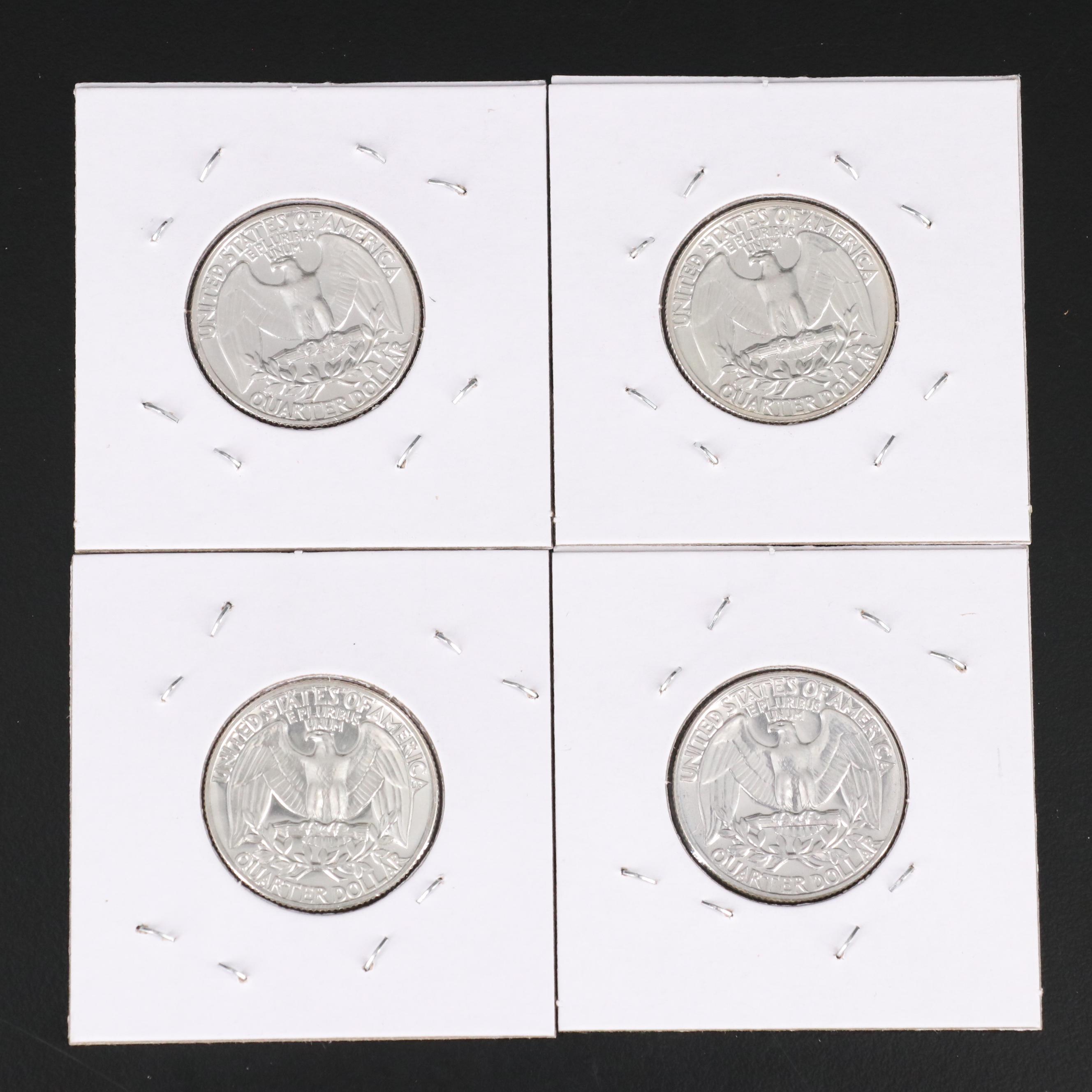 Thirty-Three Washington Proof Quarters, Including Silver