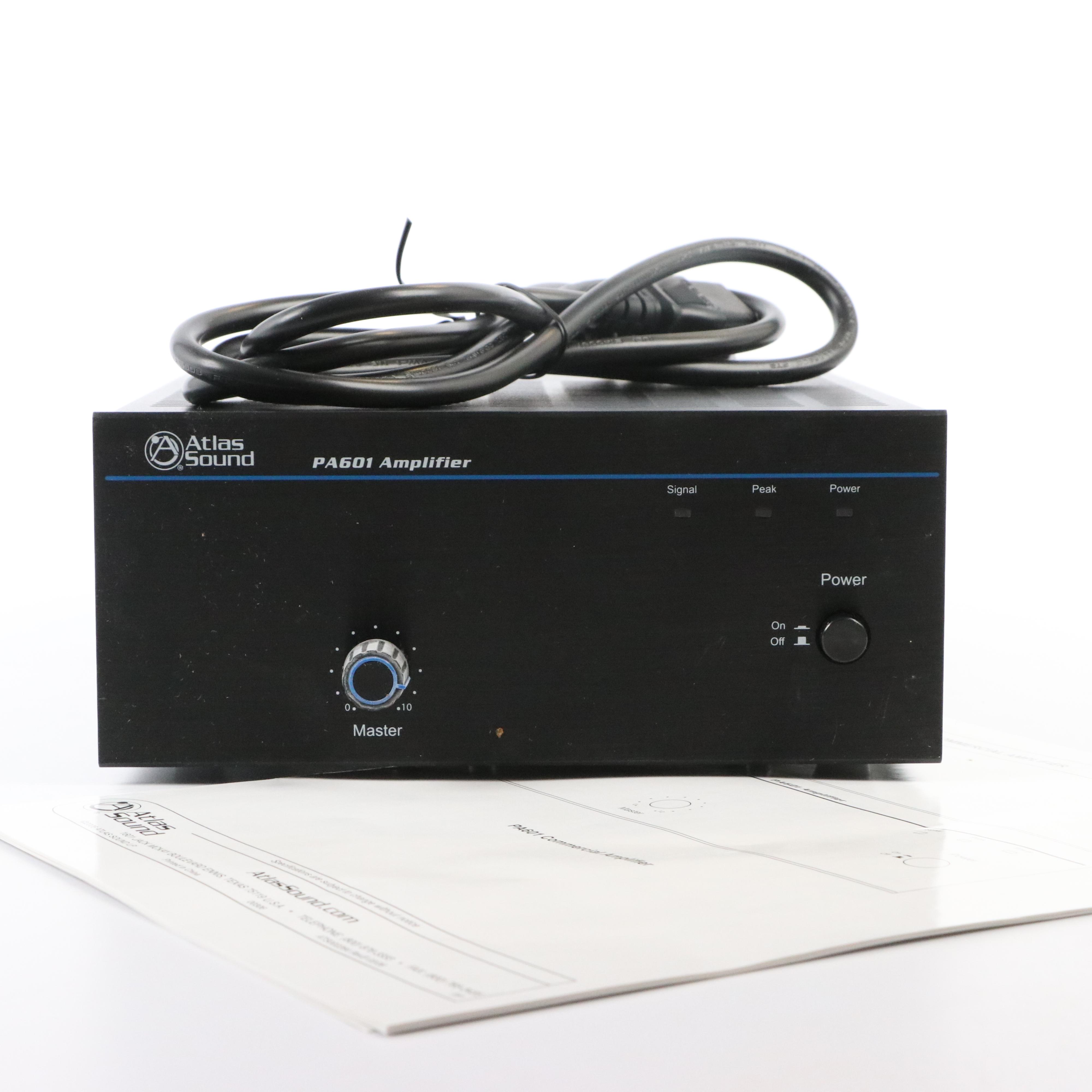 Atlas Sound Commercial Amplifier PA601