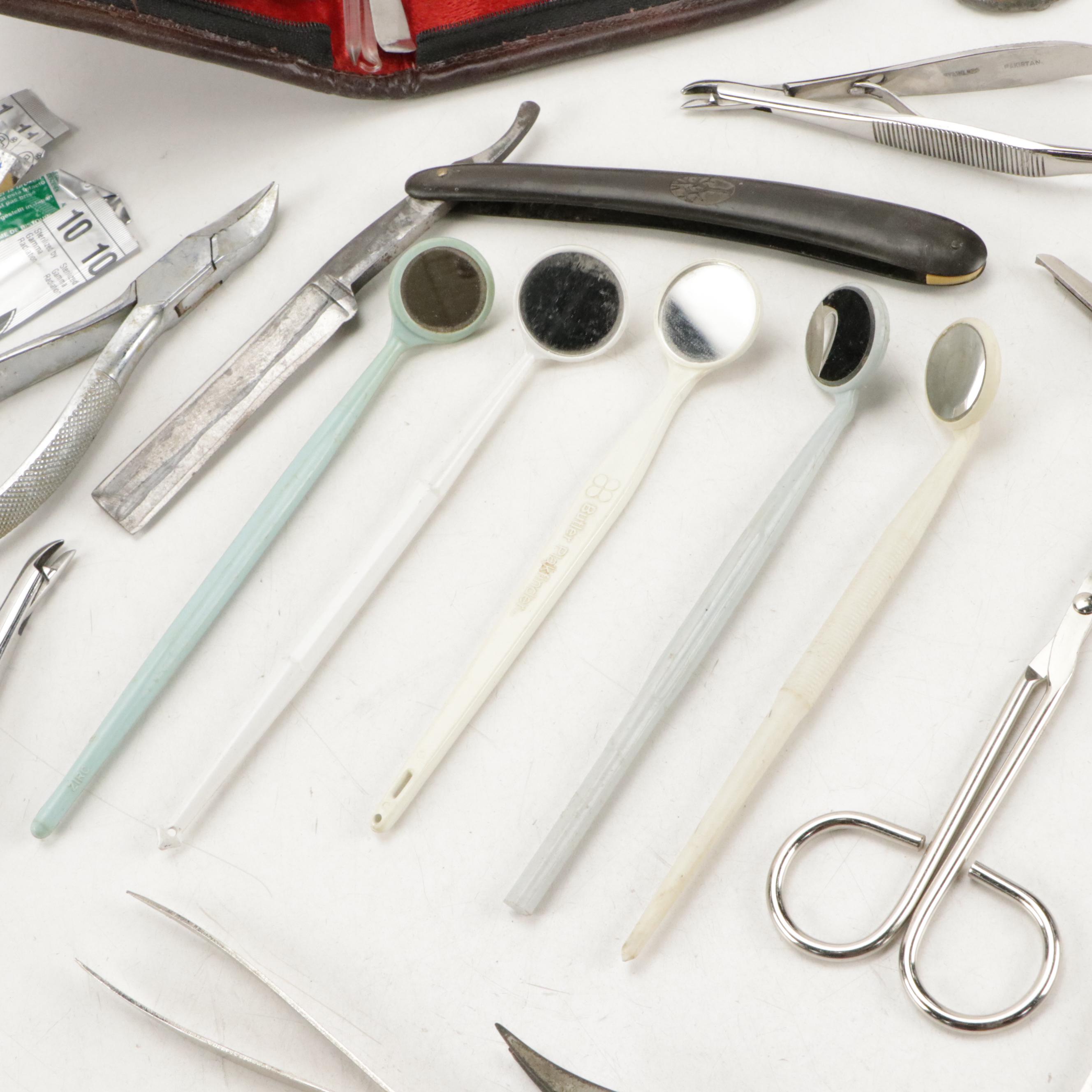 Surgical Suture Scissors With Dental Tools, Forceps and More