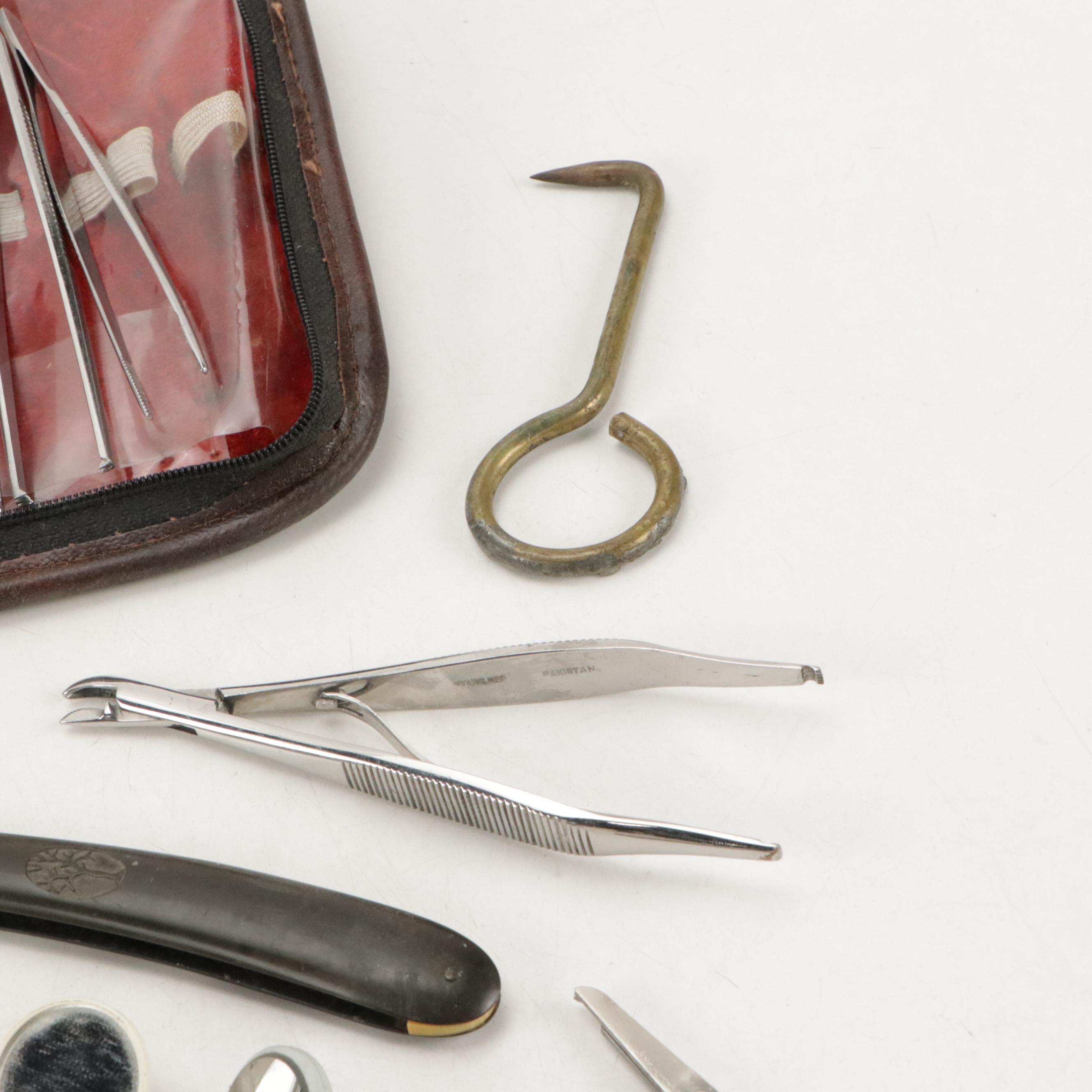 Surgical Suture Scissors With Dental Tools, Forceps and More