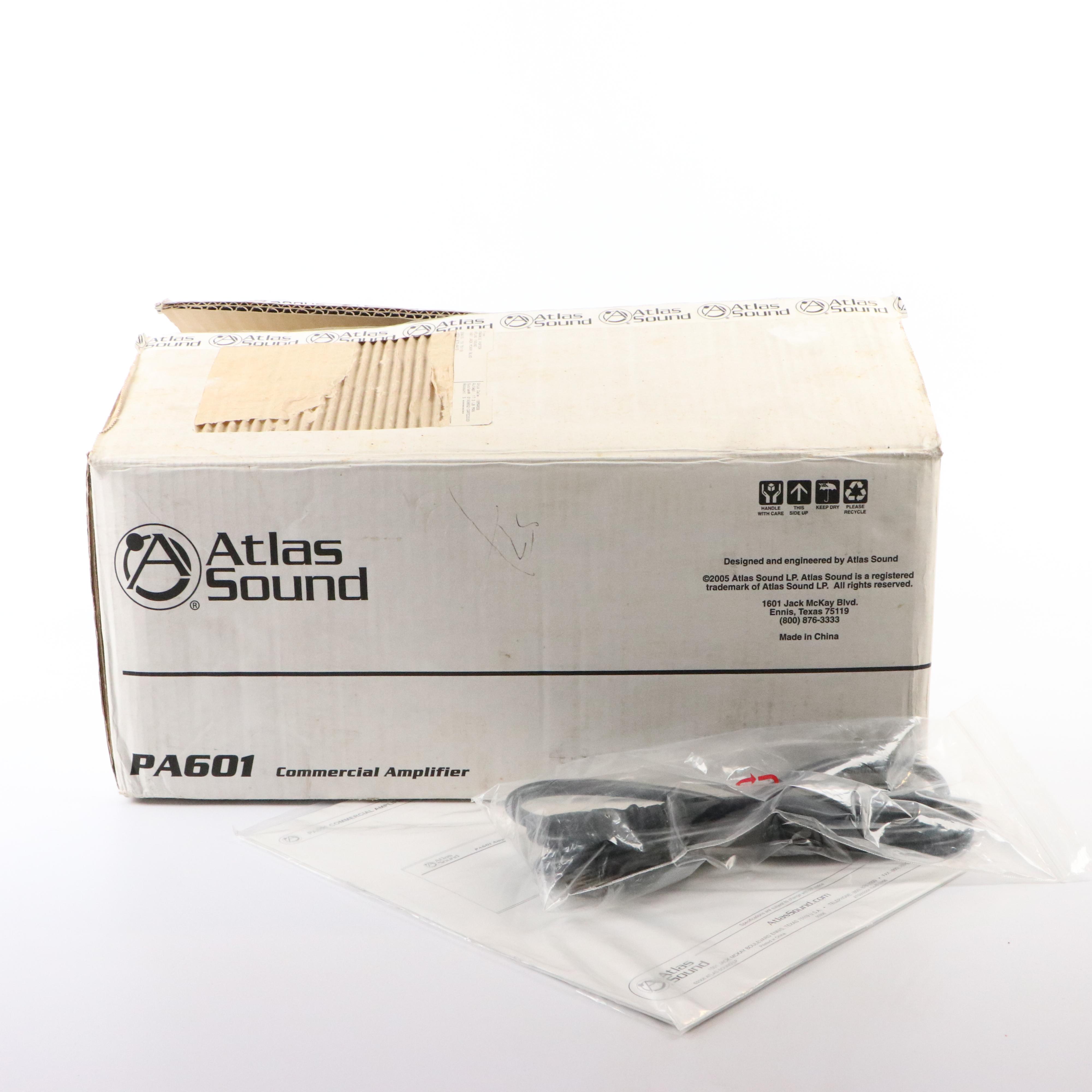 Atlas Sound Commercial Amplifier PA601