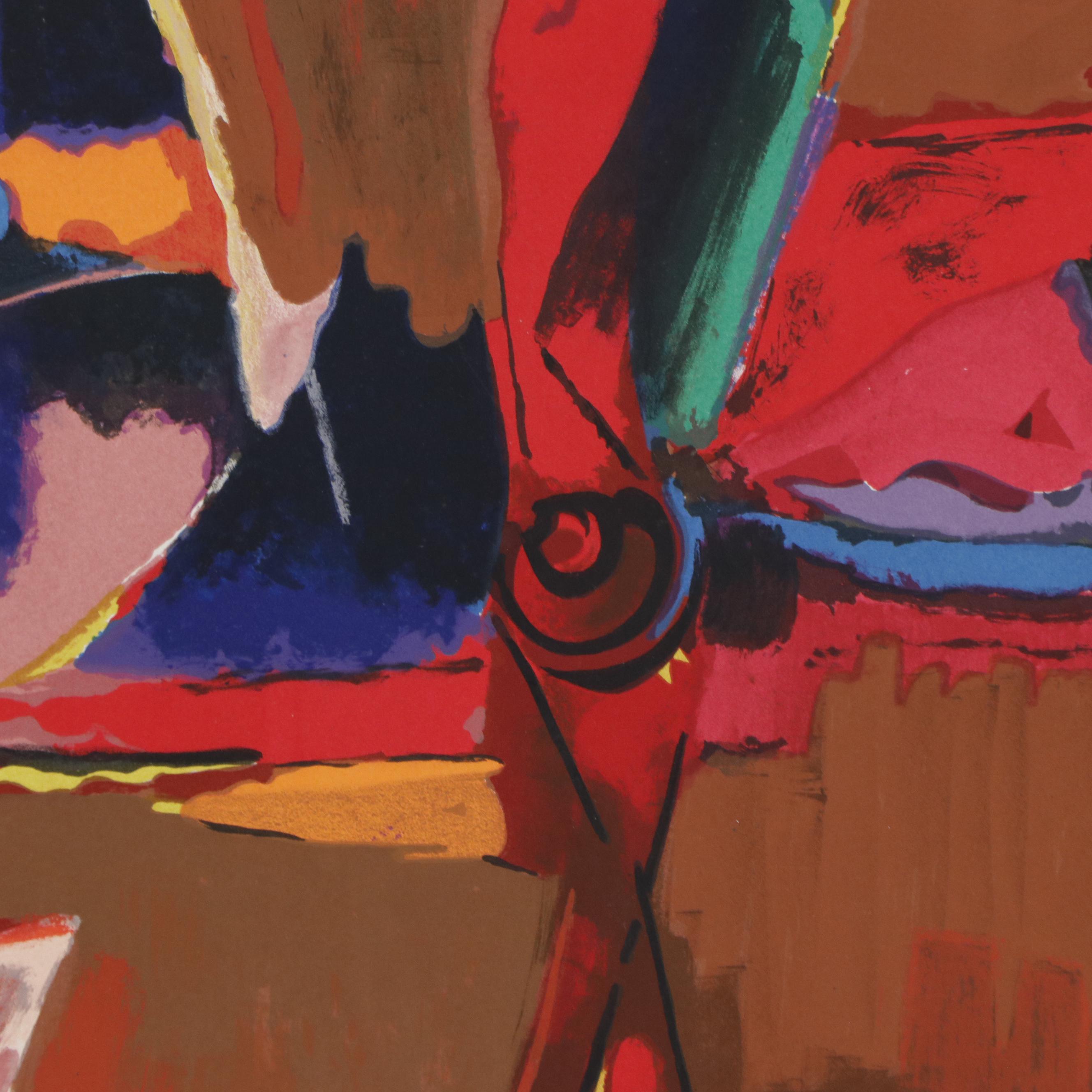 Marino Marini Lithograph Poster for 1972 Olympics, Munich