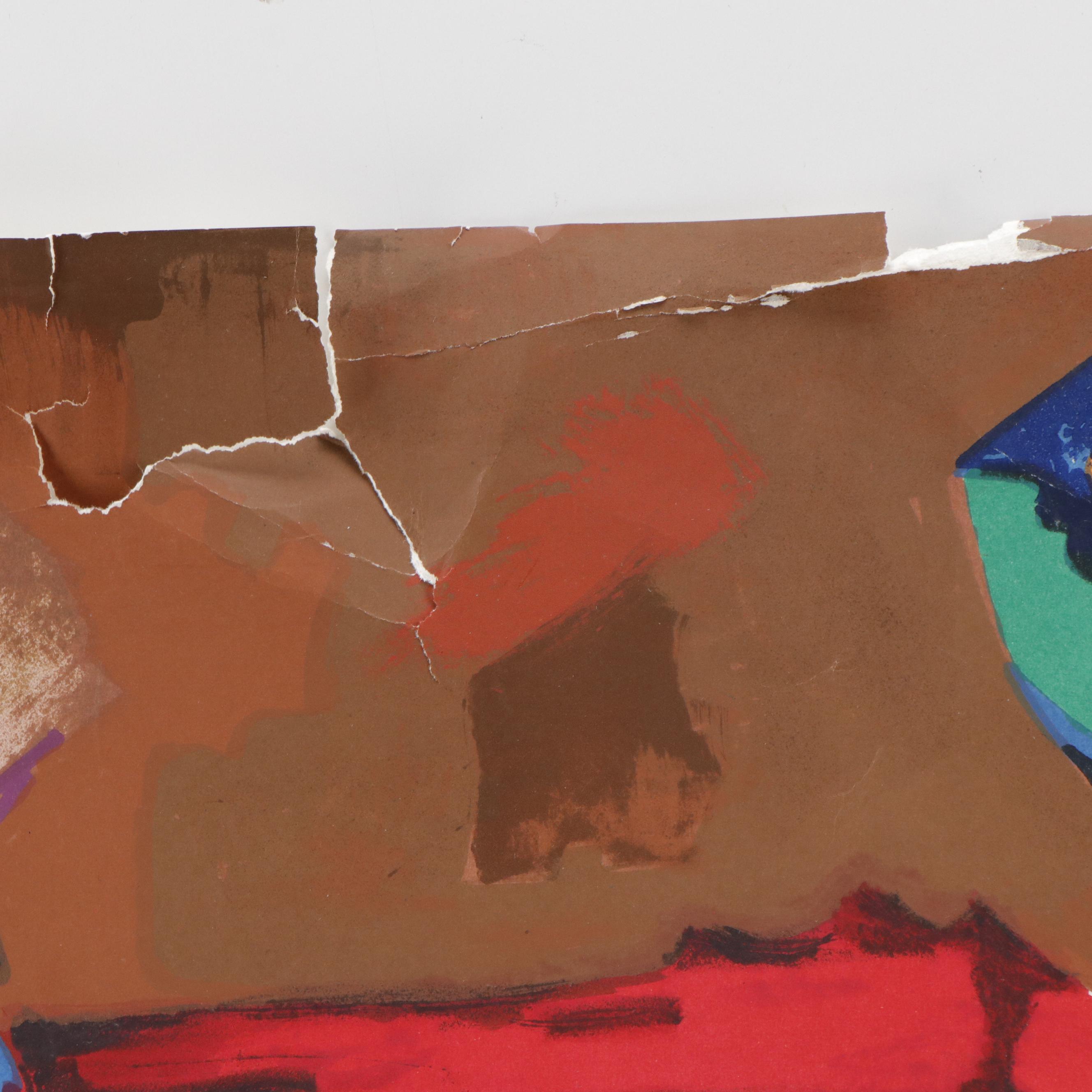 Marino Marini Lithograph Poster for 1972 Olympics, Munich