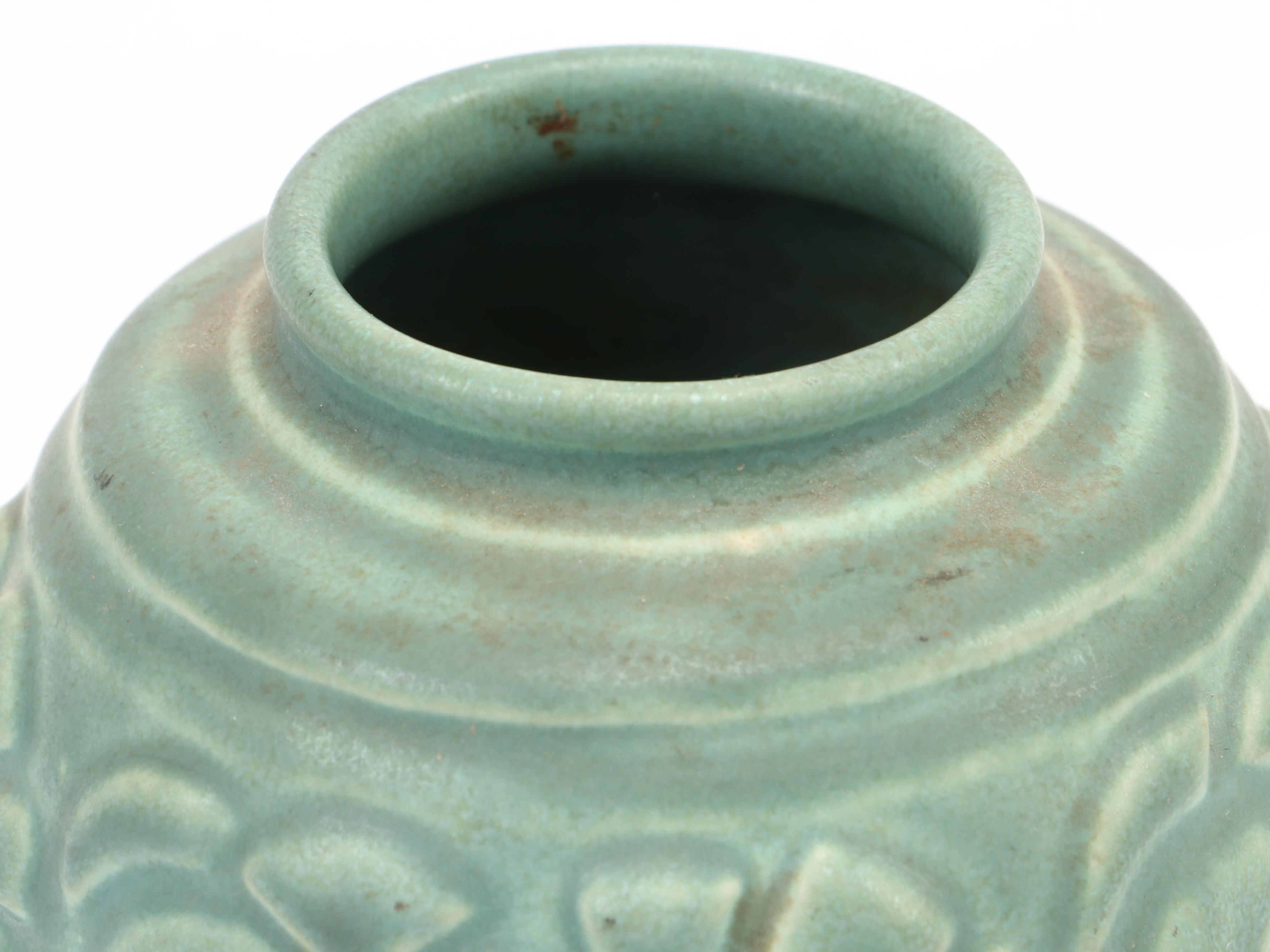 Rookwood Pottery Matte Green Ceramic Vase