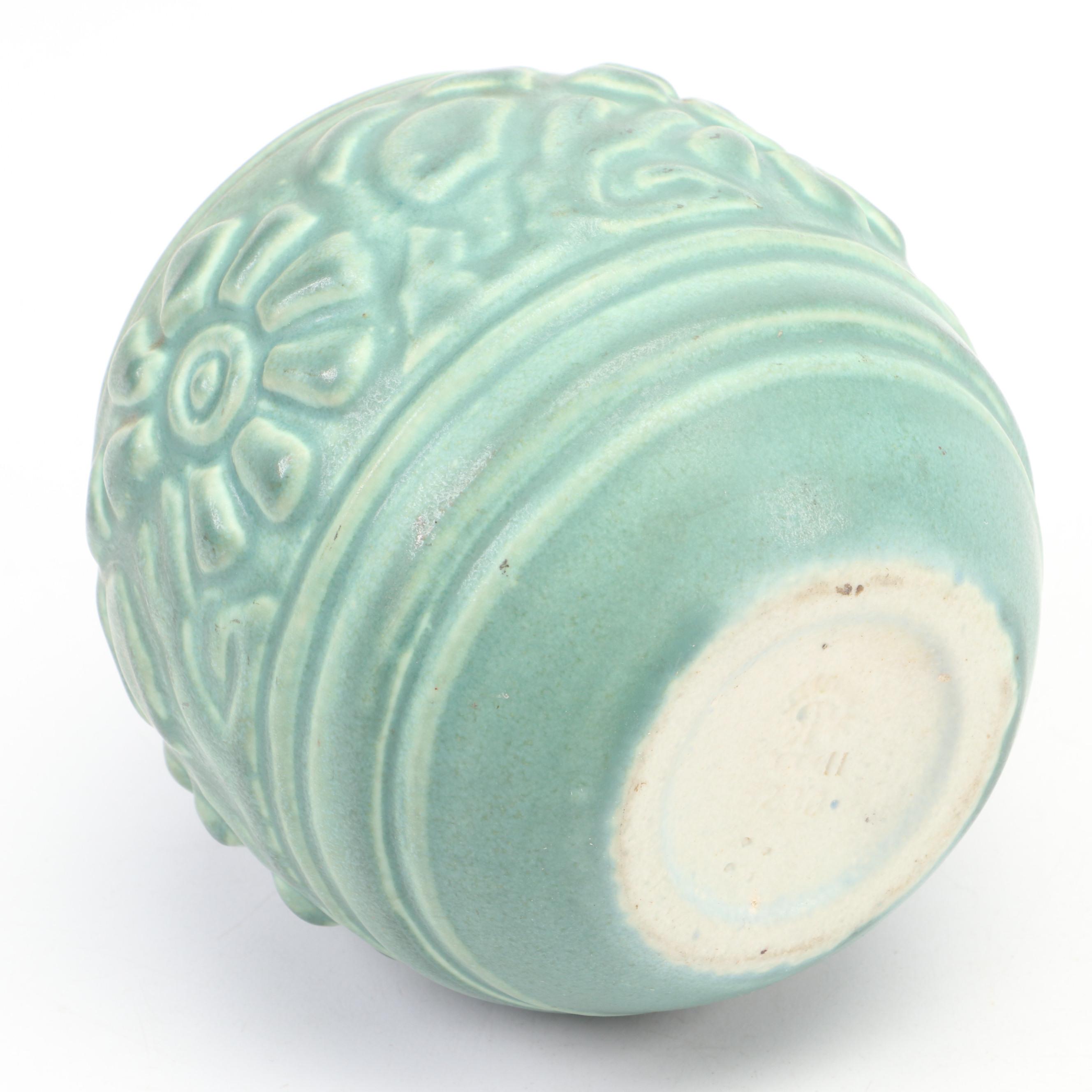 Rookwood Pottery Matte Green Ceramic Vase