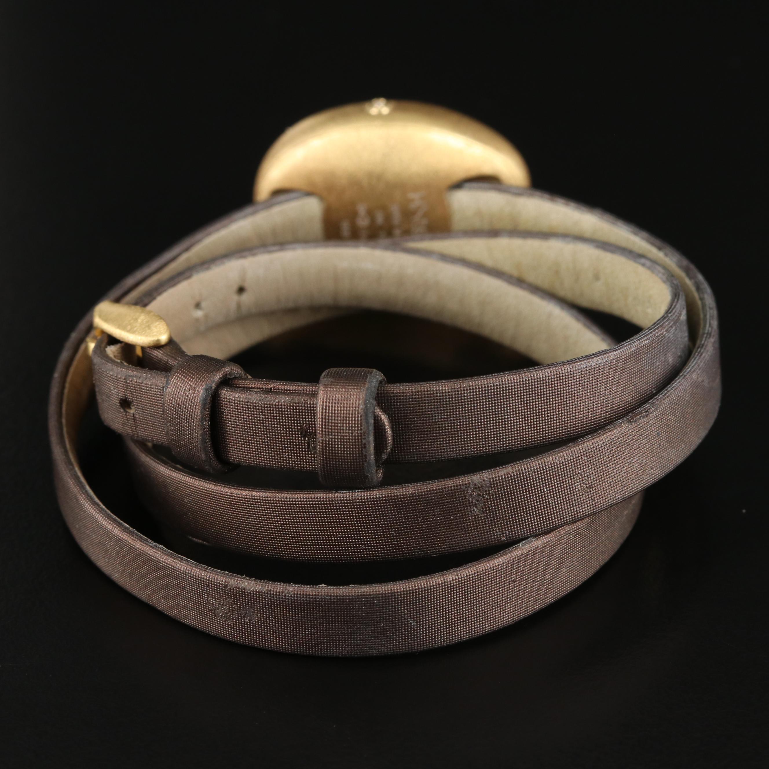 18K Diamond Dial H. Stern "Golden Stones" Swiss Watch