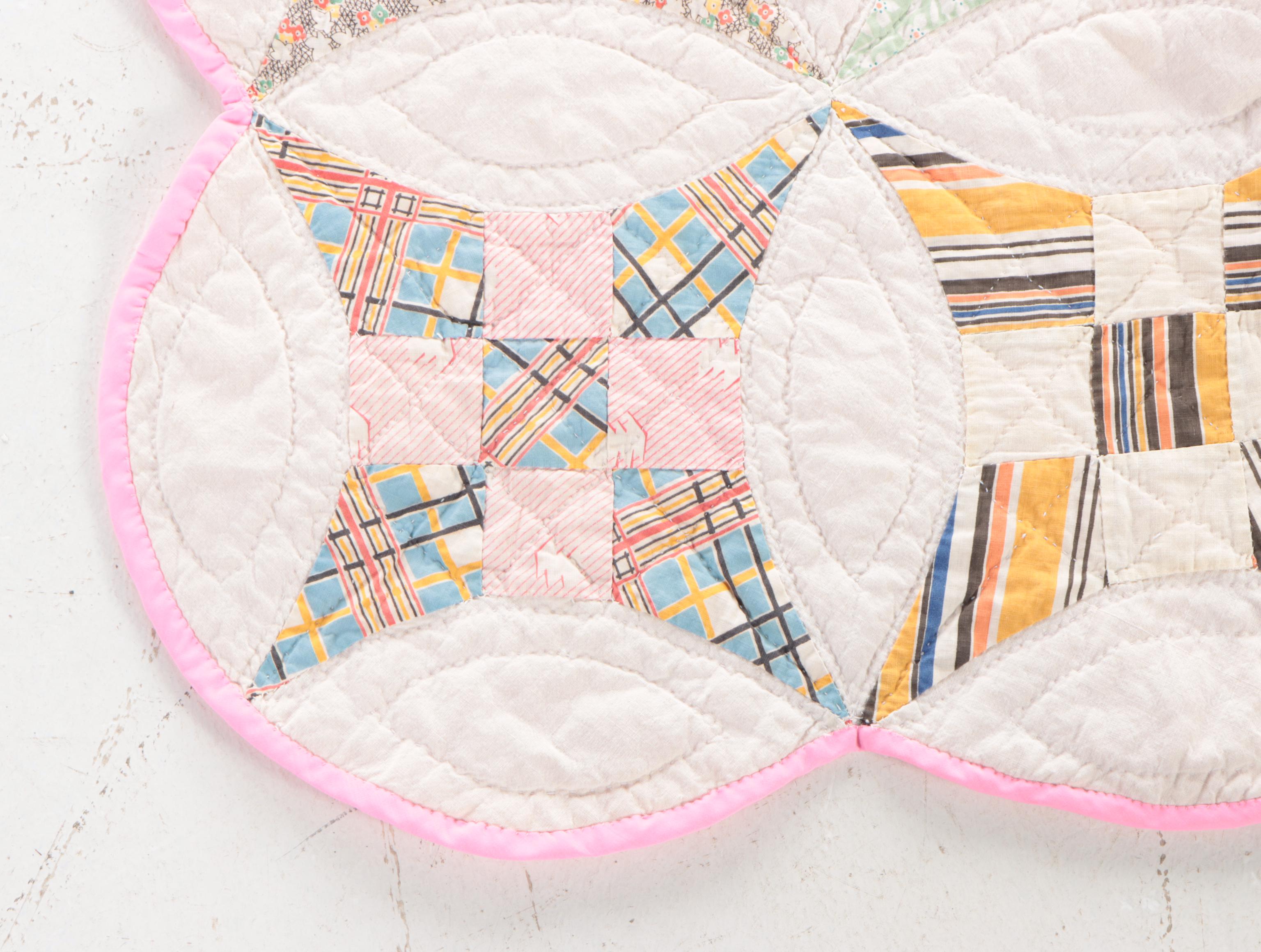 Handmade "Cathedral Window" Quilt