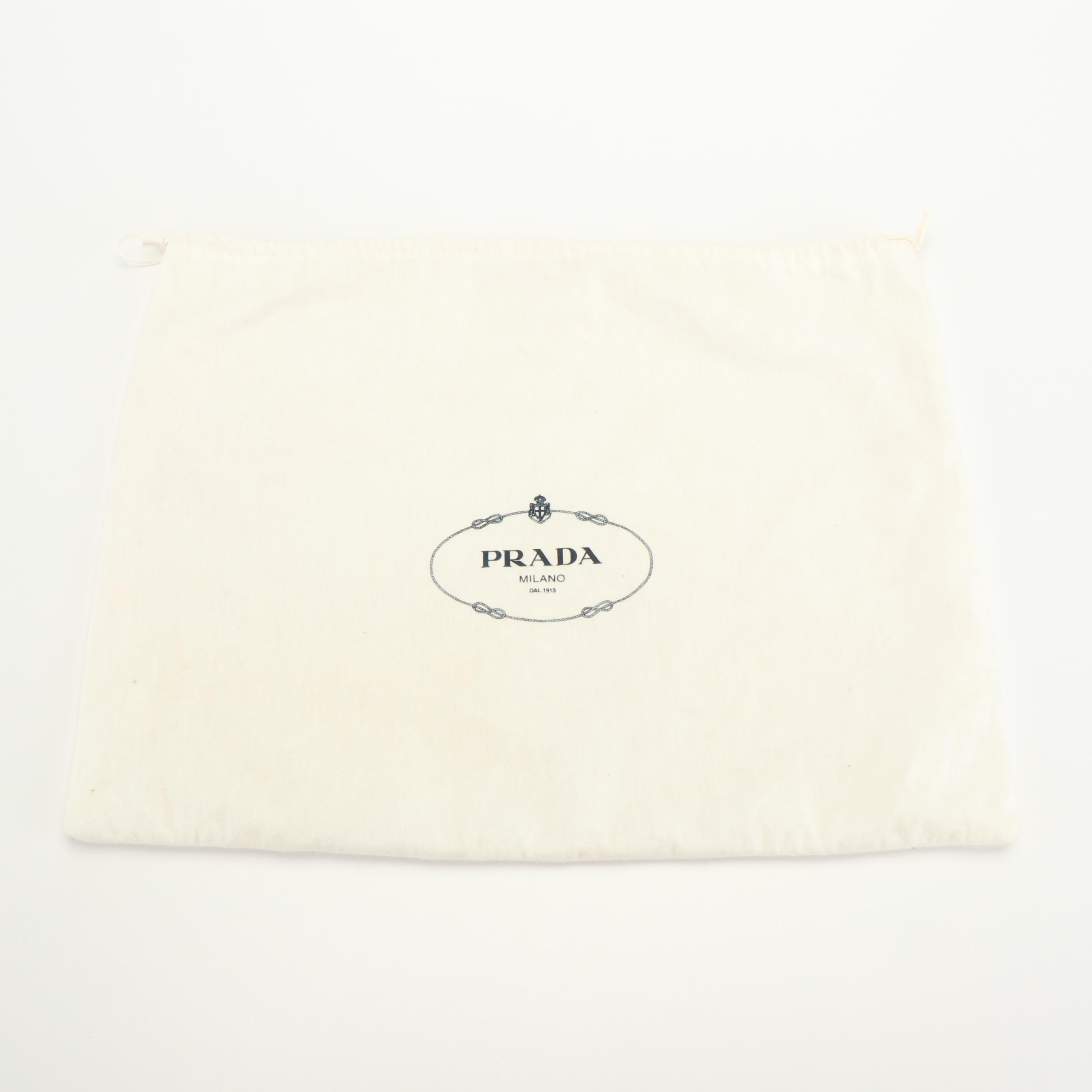 Prada Baguette Shoulder Bag in Brown Leather