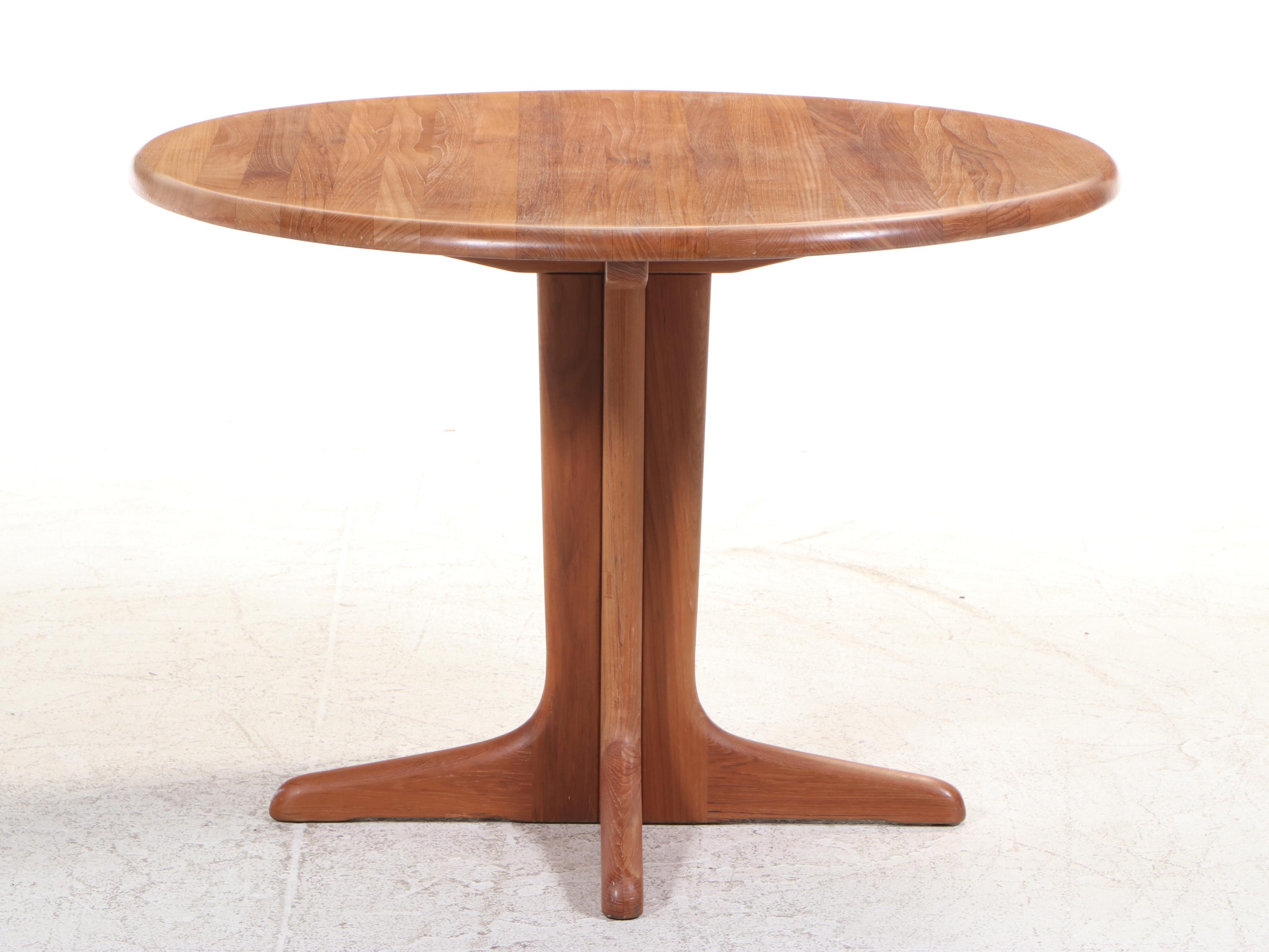 Danish Modern Teak Dinette Table and Four Armchairs