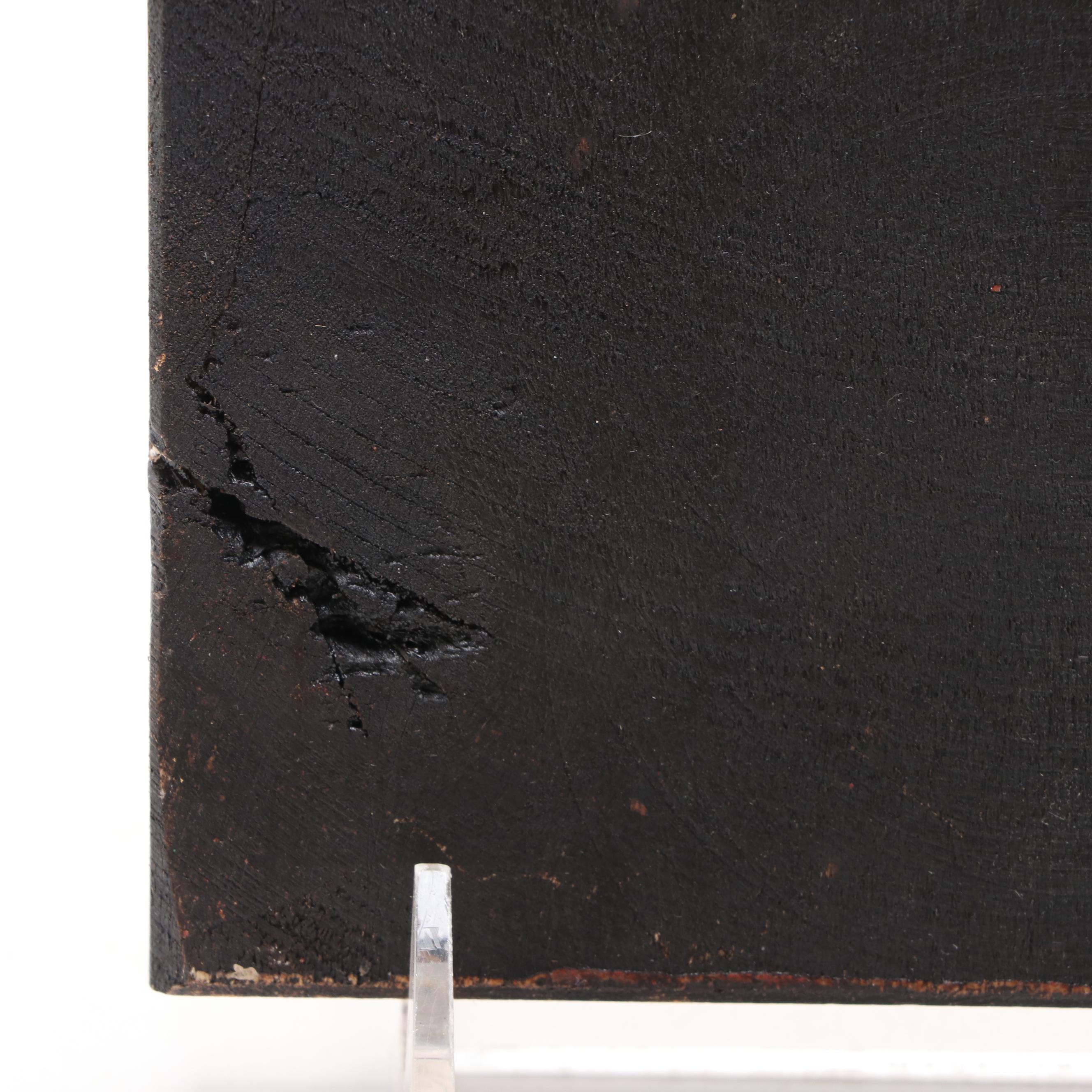 Offset Lithographs on Gilt Wood Religious Icons of St. Nicholas and Angel