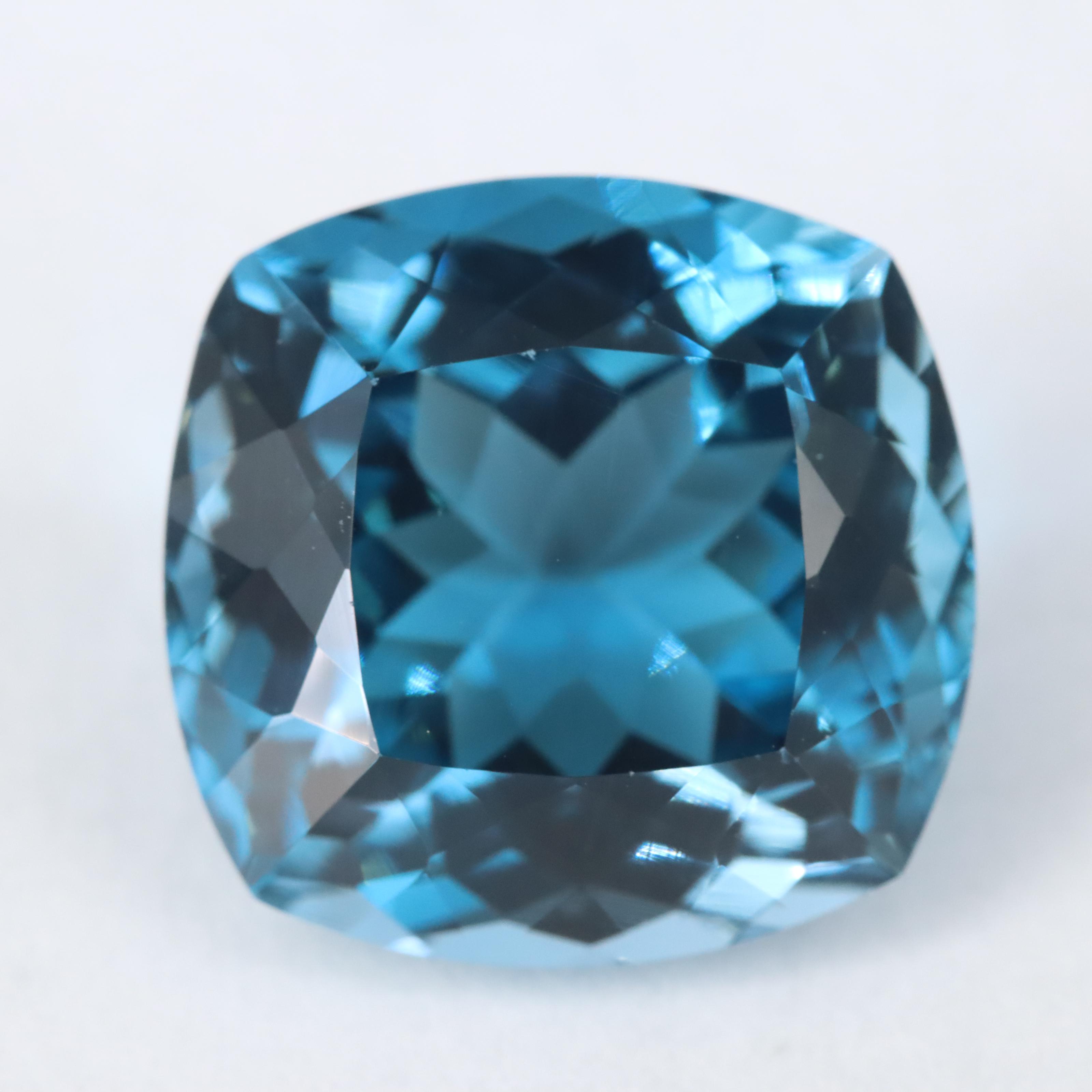 Loose 21.48 CT London Blue Topaz