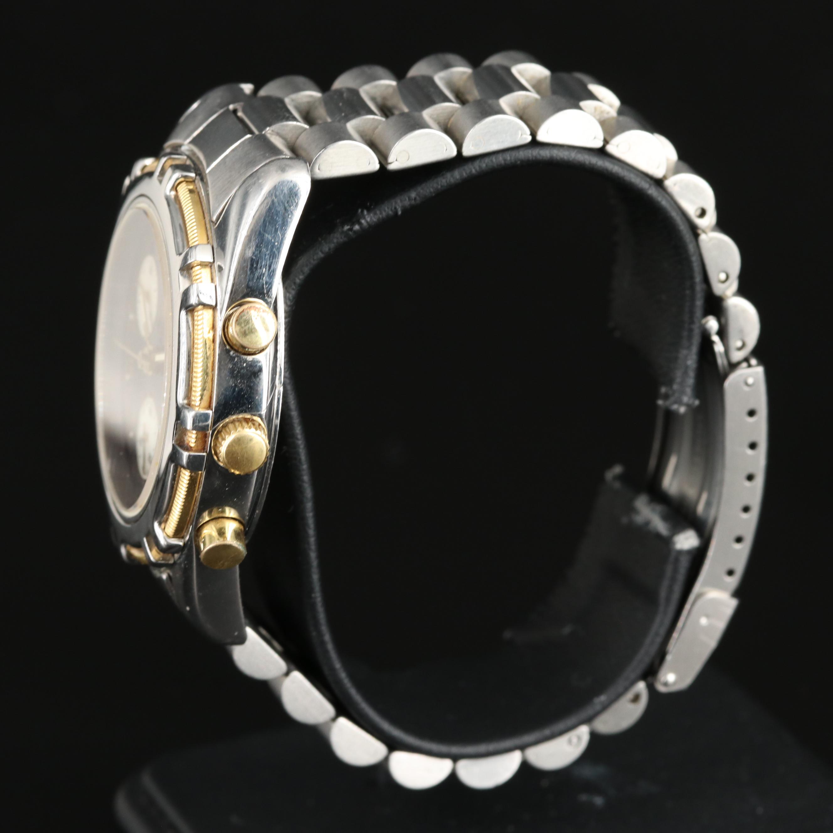 18K and Stainless Steel Chrysos Chronograph Quartz Watch