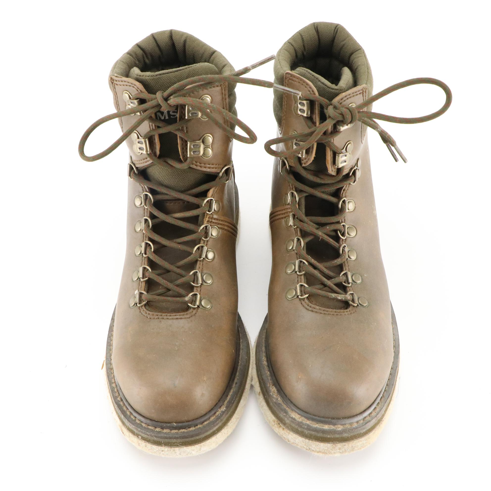 Men's Simms Freestone Fly Fishing Felt Sole Lace-Up Boots