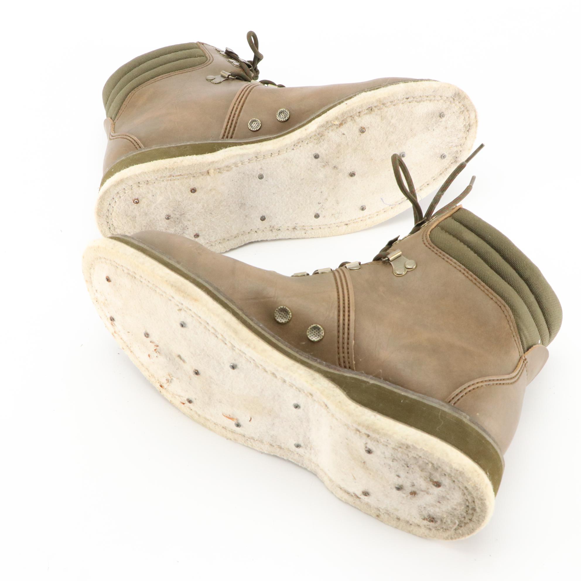 Men's Simms Freestone Fly Fishing Felt Sole Lace-Up Boots