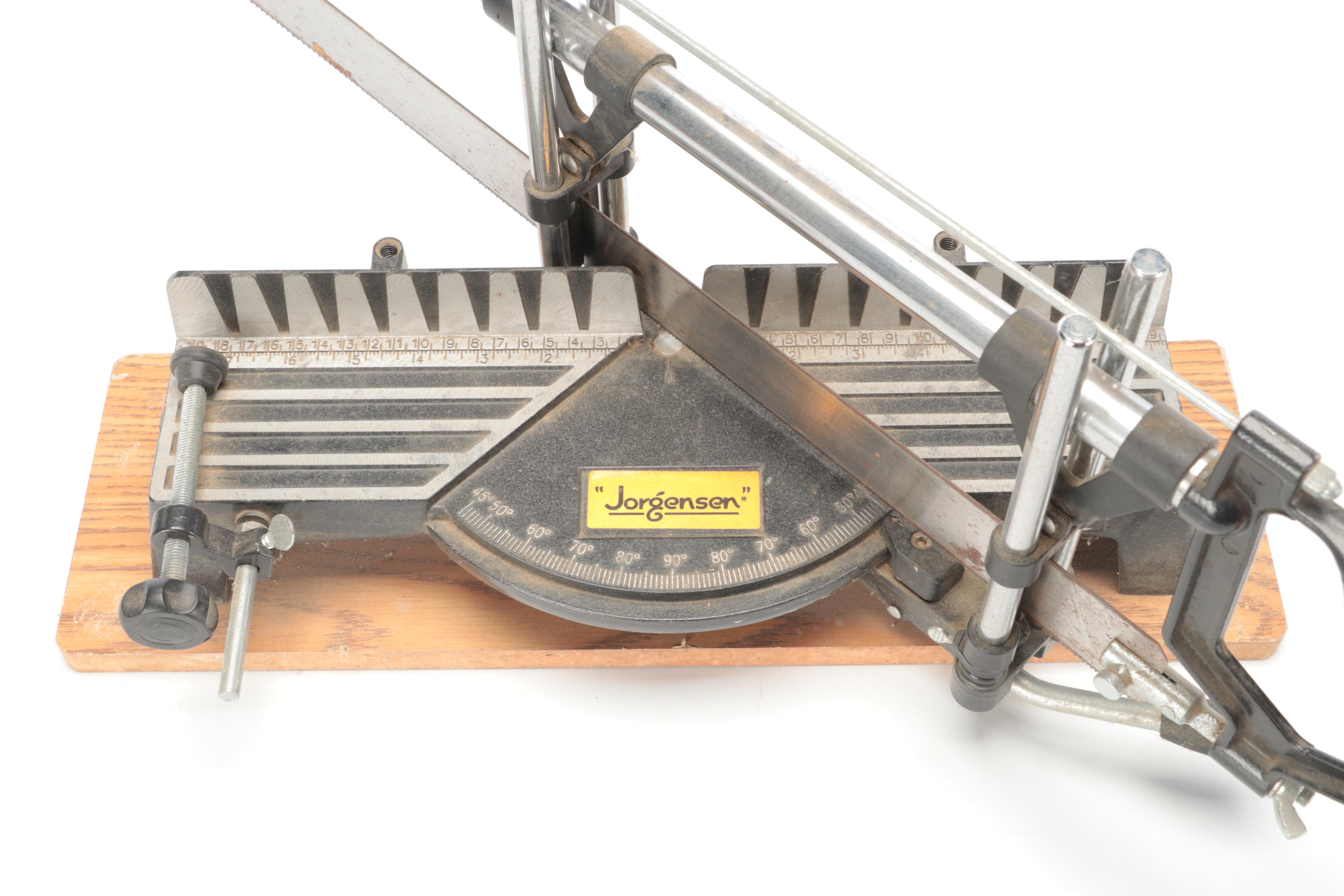 Jorgenson Miter Box, Stand, Corner Clamps and Shop Lights