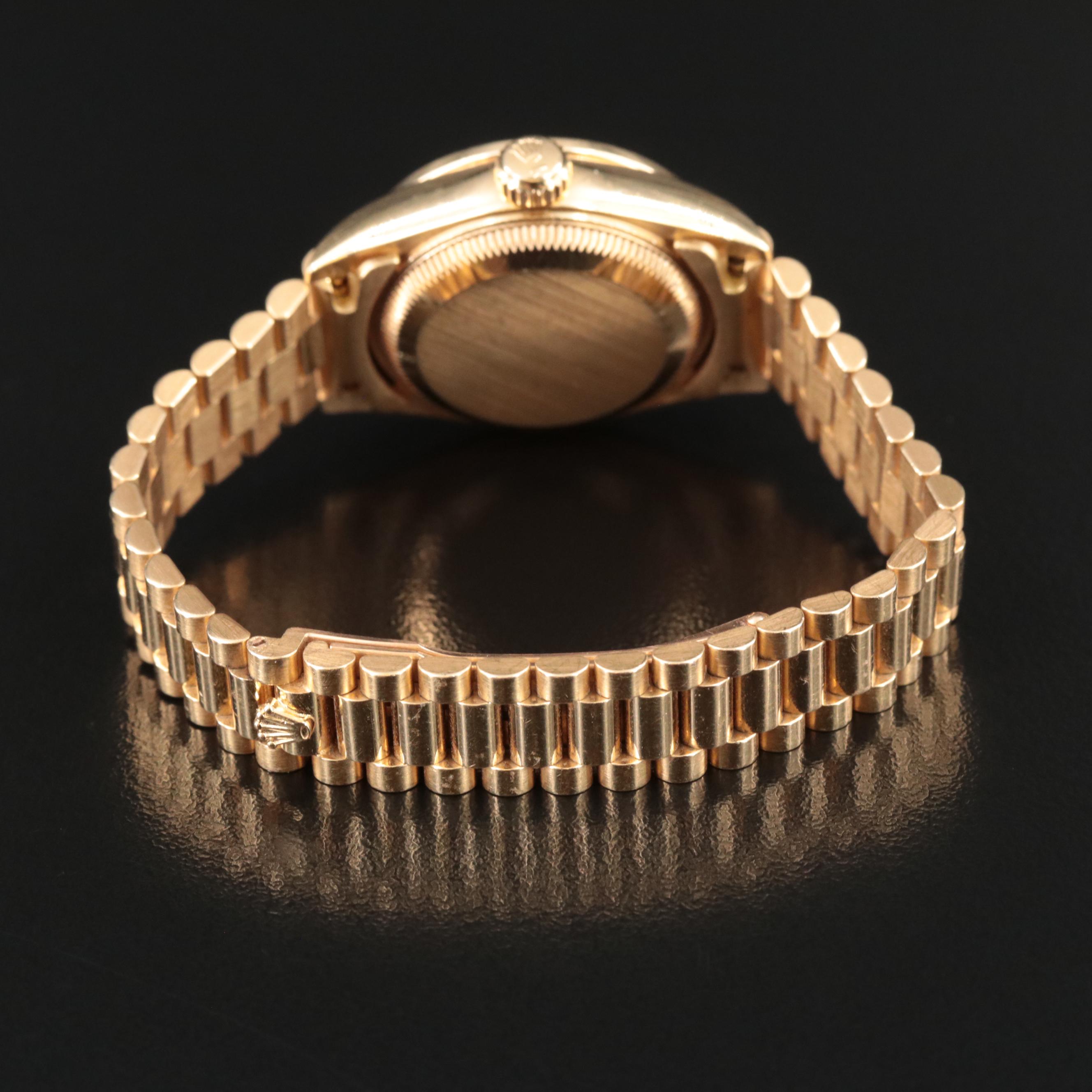 1995 Rolex Custom Diamond Dial and Bezel Datejust "President" Band Watch