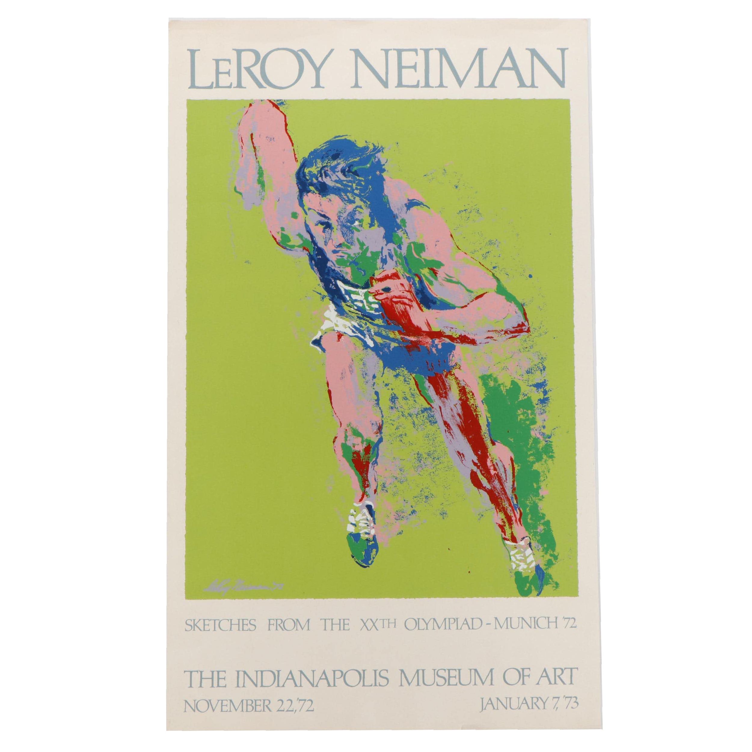 LeRoy Neiman Serigraph Exhibition Poster, 1972