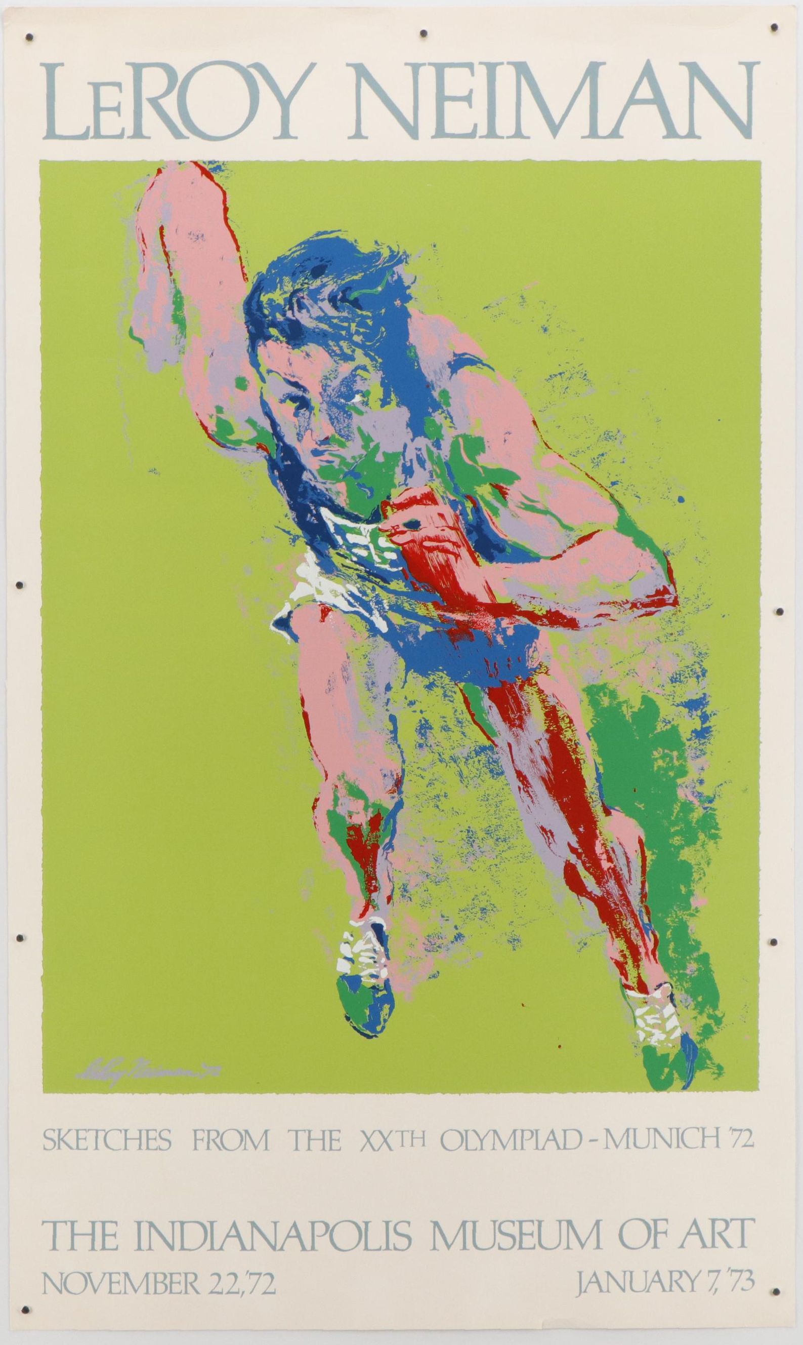 LeRoy Neiman Serigraph Exhibition Poster, 1972