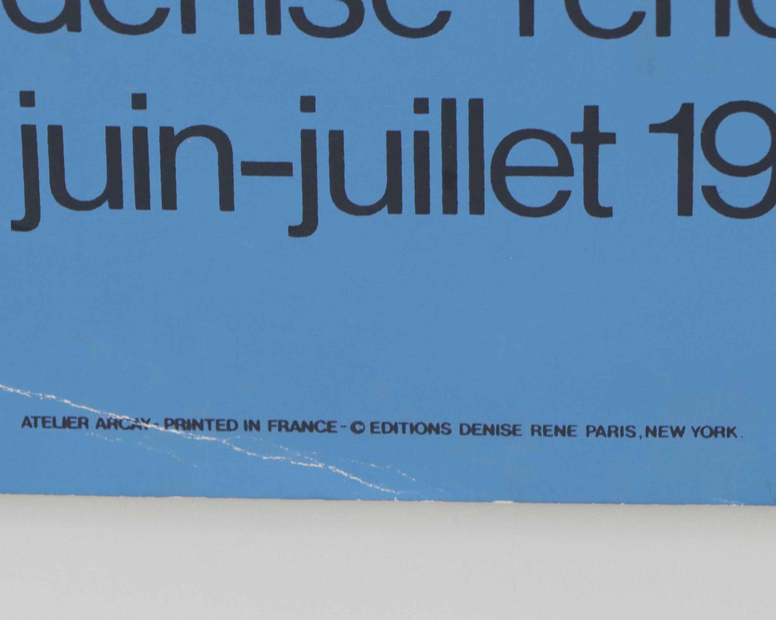 Designed by Jean Arp Serigraph Poster "Hommage à Jean Arp," 1974