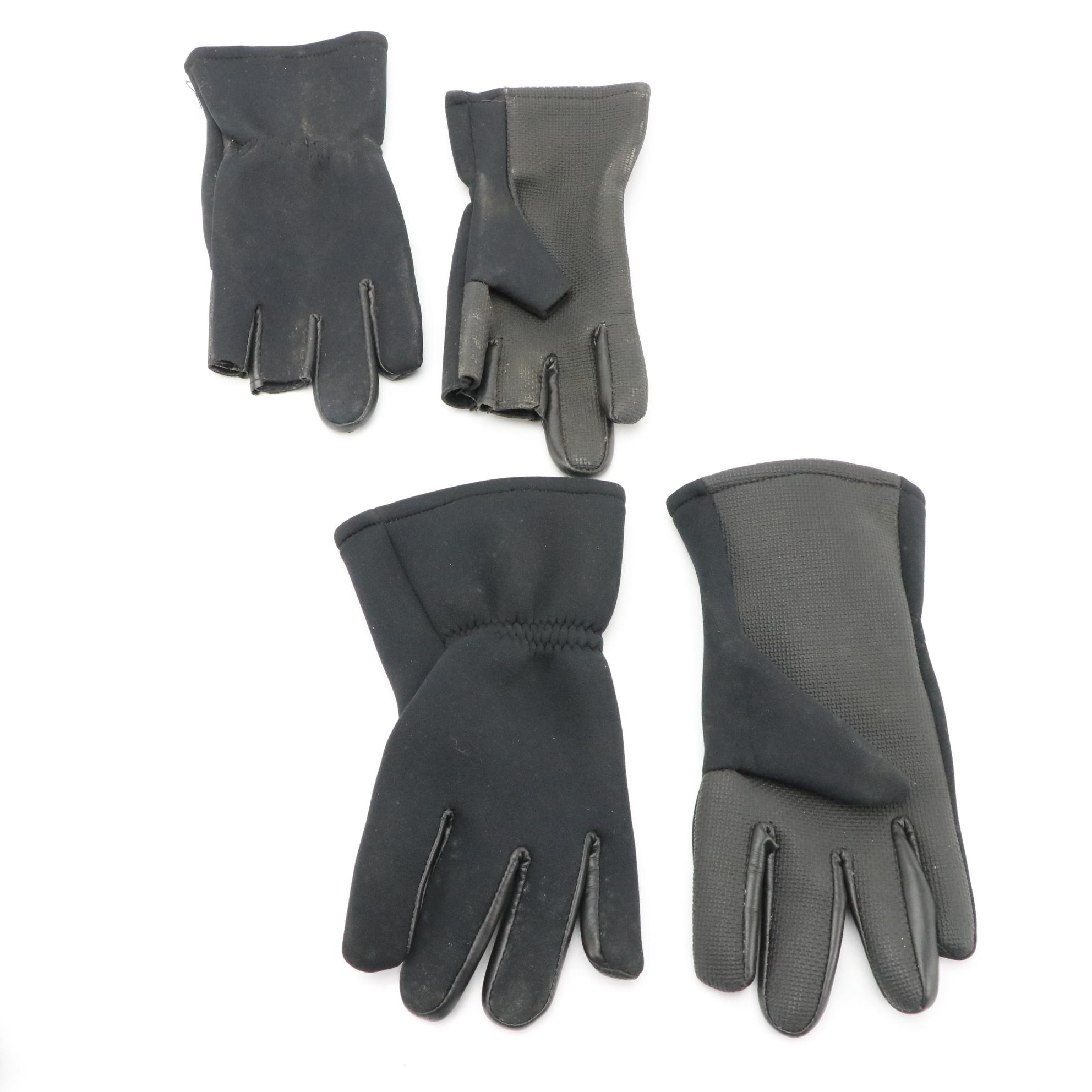 Men's Hot Shot Black Neoprene Gloves, Fishing Hat & More Neoprene Fishing Gear