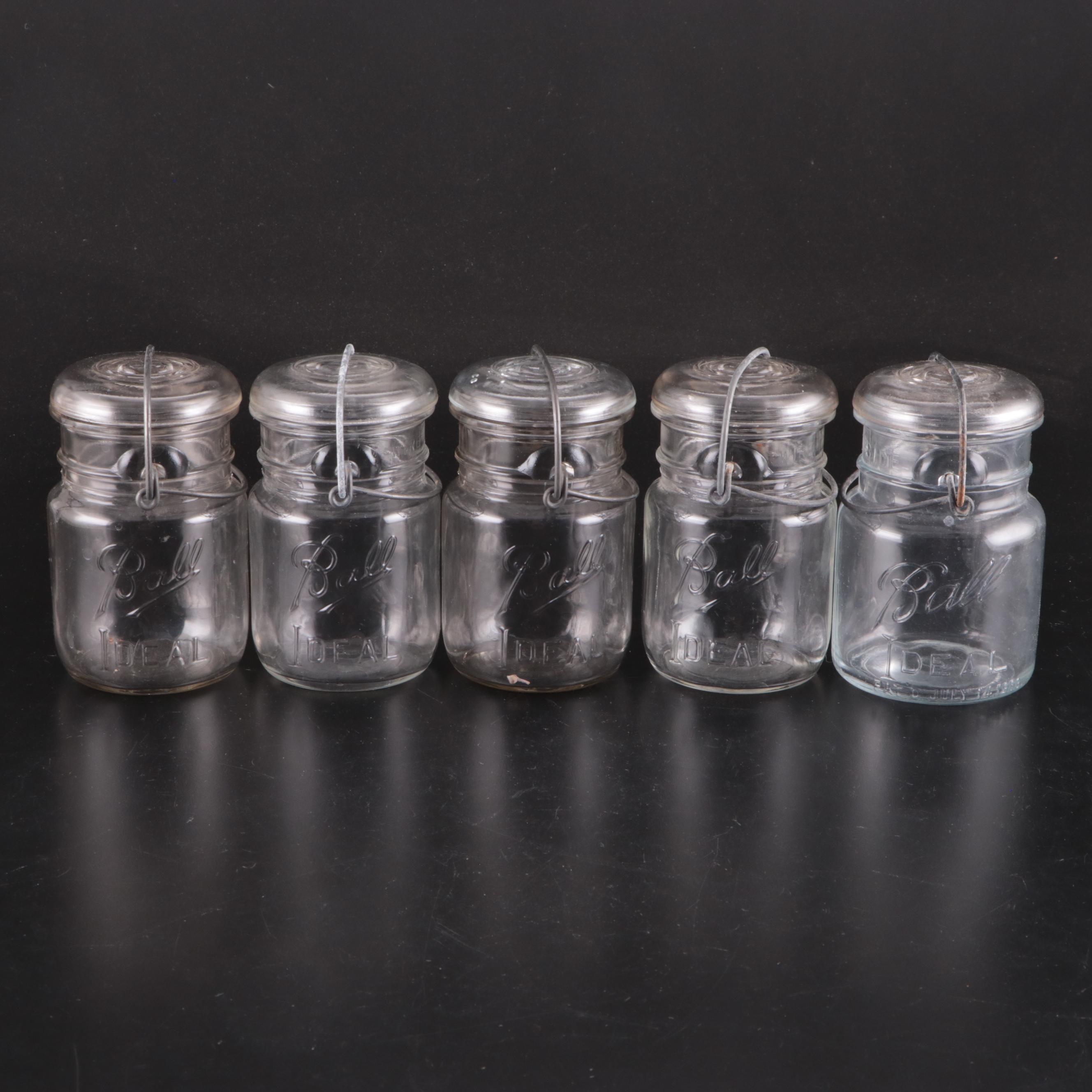 Ball Wire-Side Canning Jars with Ball and Drey "Perfect" Mason Jars
