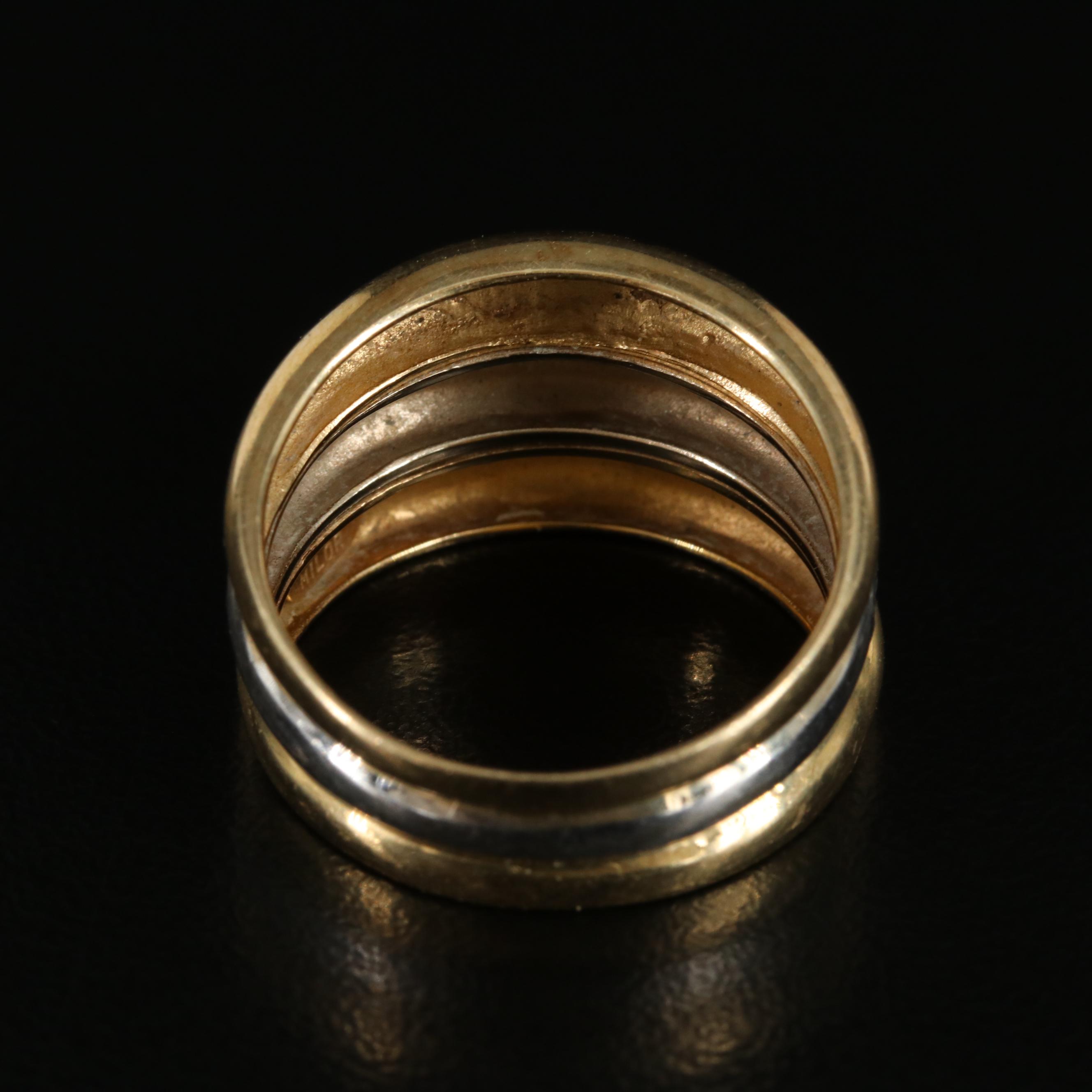 14K Soldered Ring Trio