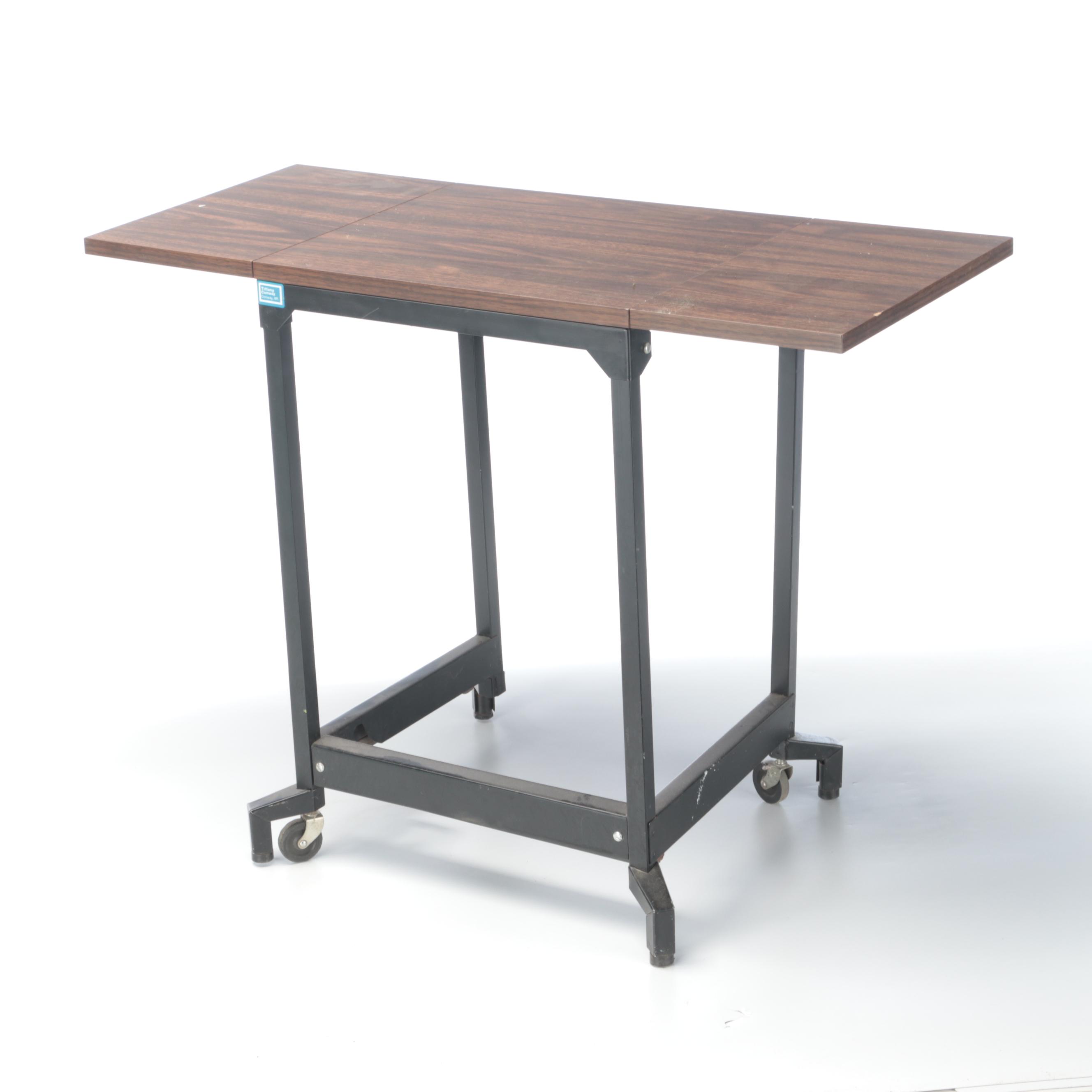 Singer Model 347 Turquoise Sewing Machine with Table and Stool