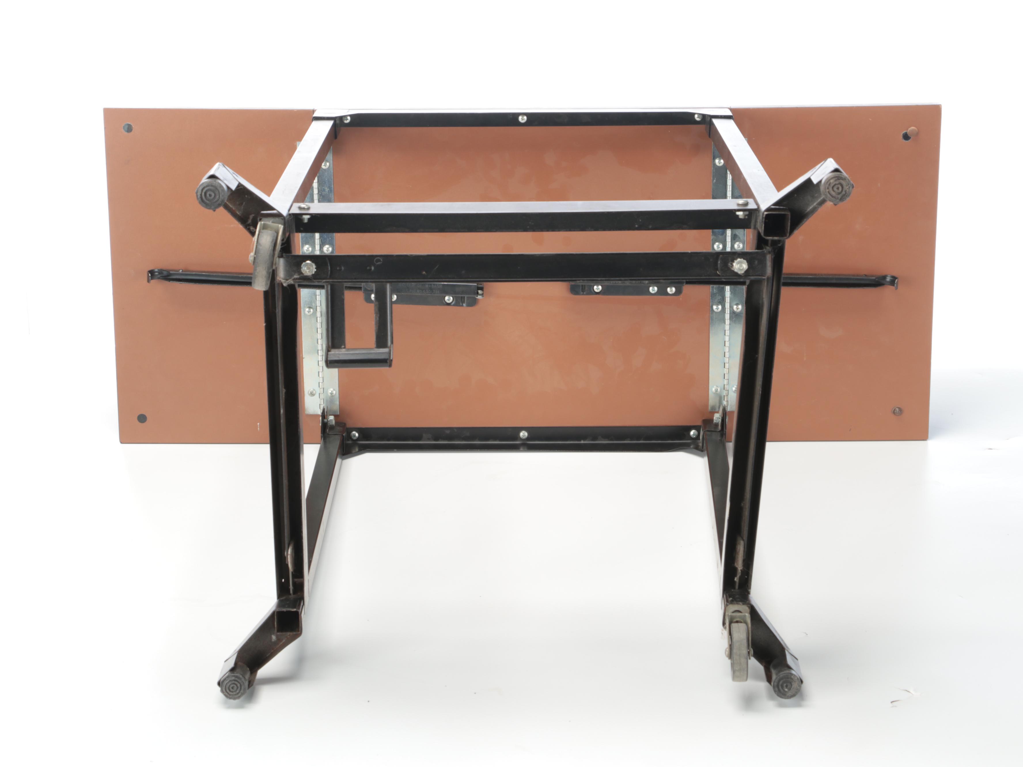 Singer Model 347 Turquoise Sewing Machine with Table and Stool