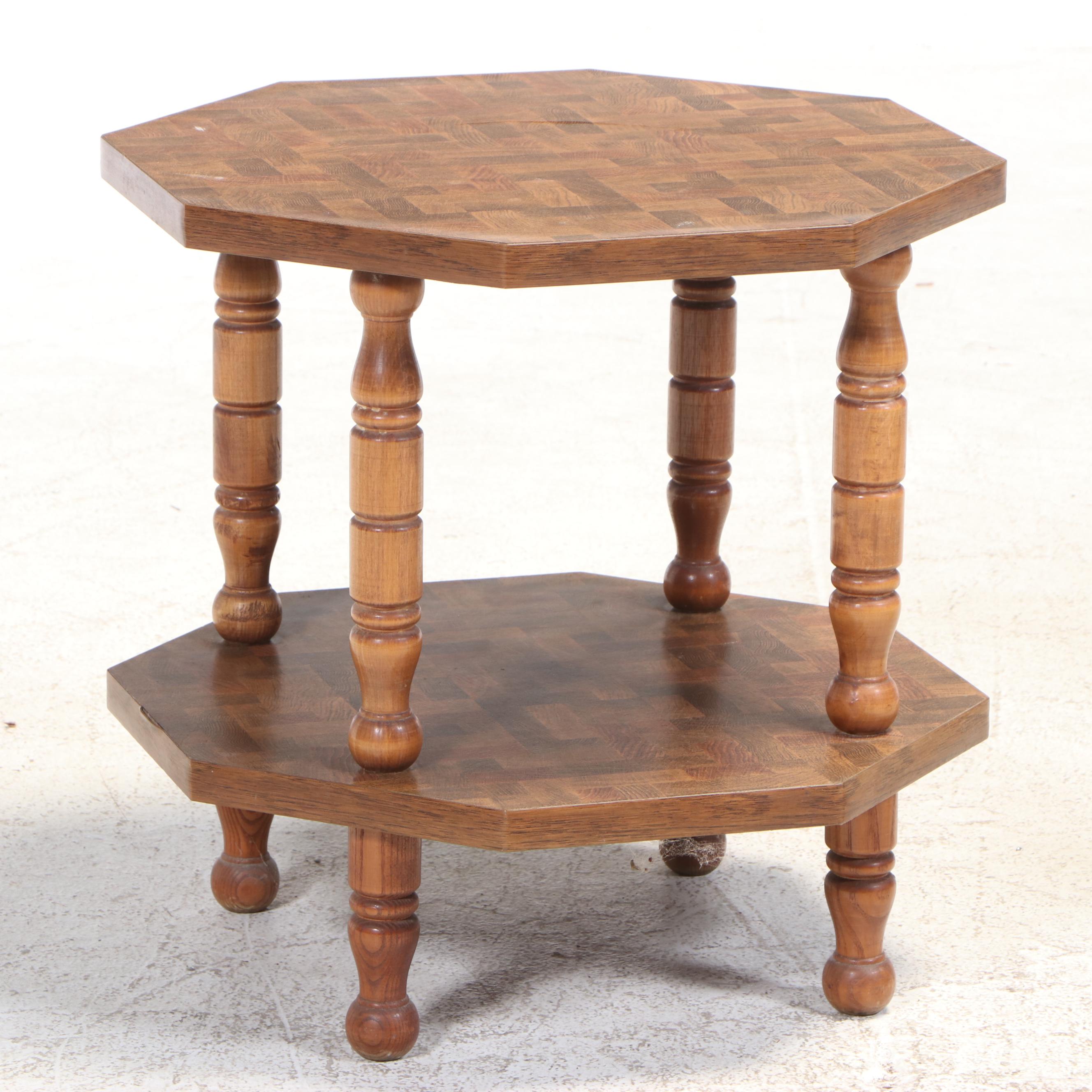 Universal Furniture Modernist Side Chair Plus Laminate Top Side Table