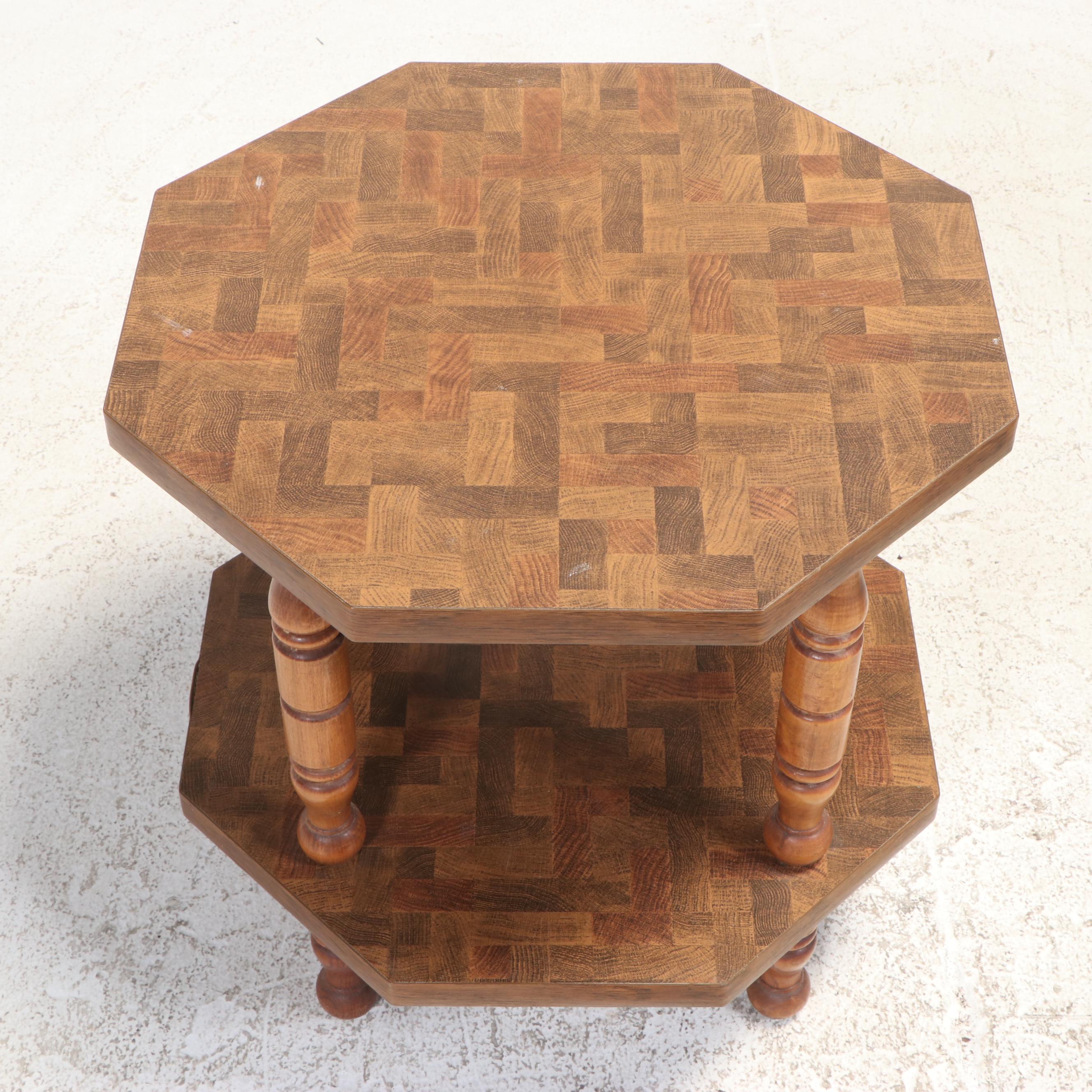 Universal Furniture Modernist Side Chair Plus Laminate Top Side Table