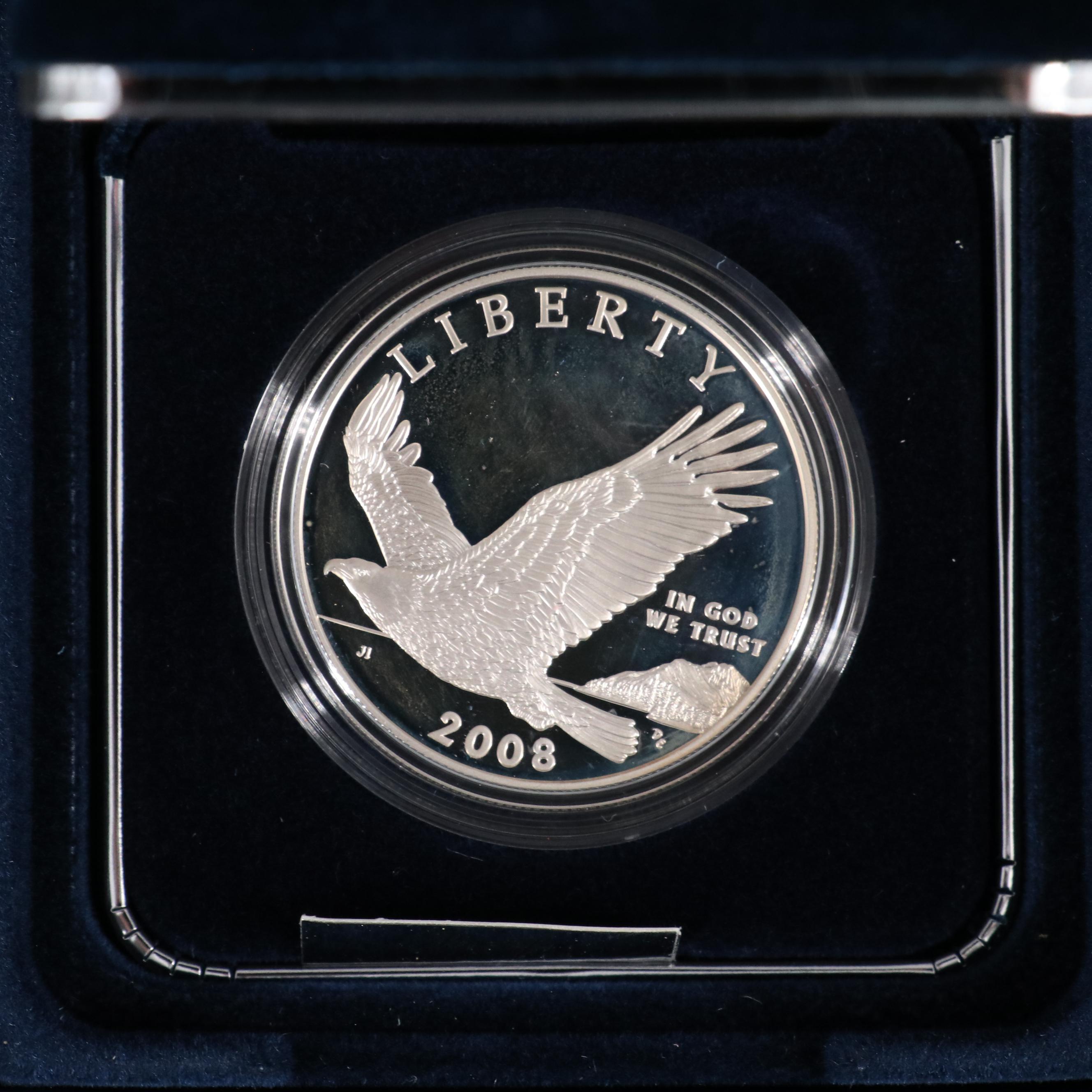 Three Modern Commemorative Proof Silver Dollars