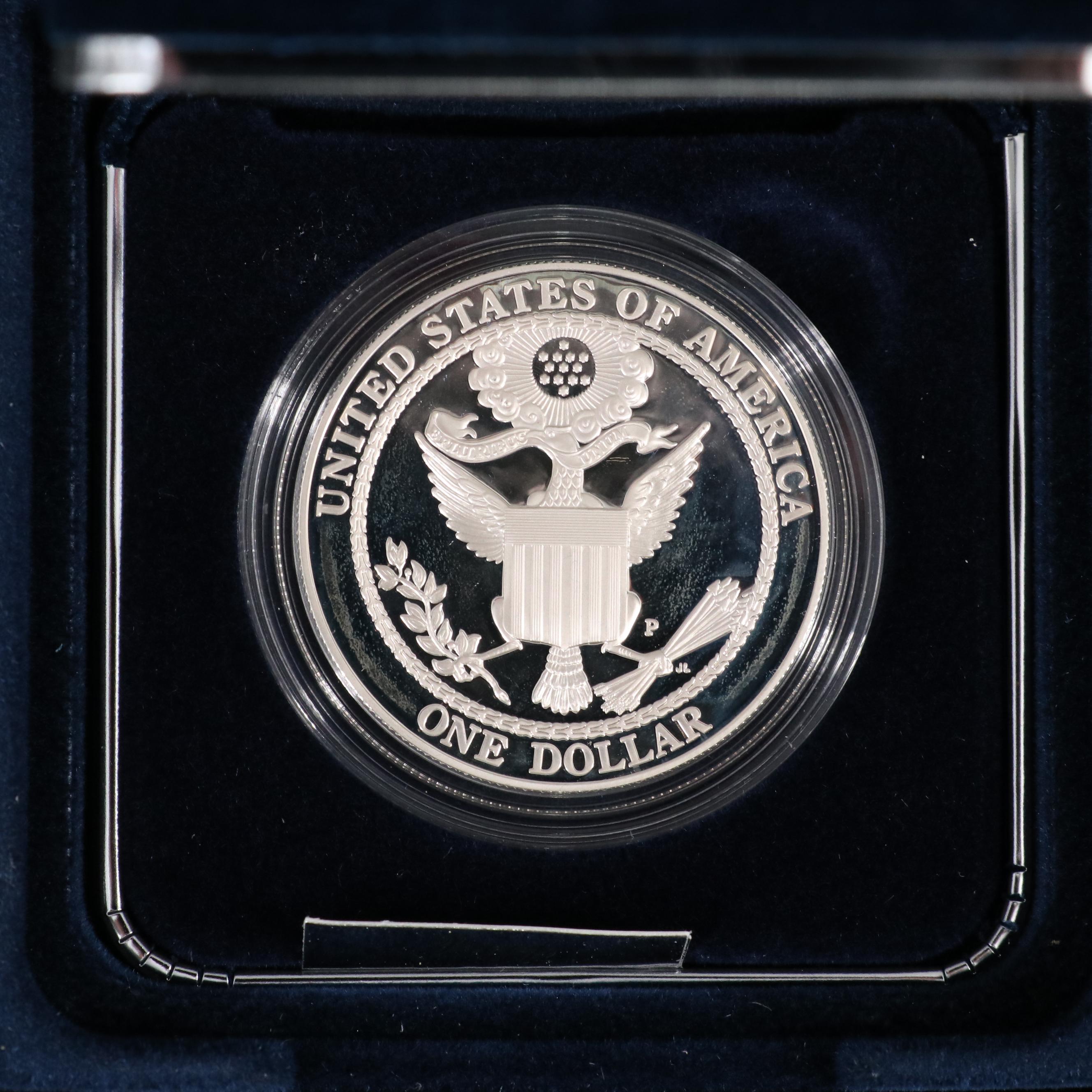 Three Modern Commemorative Proof Silver Dollars