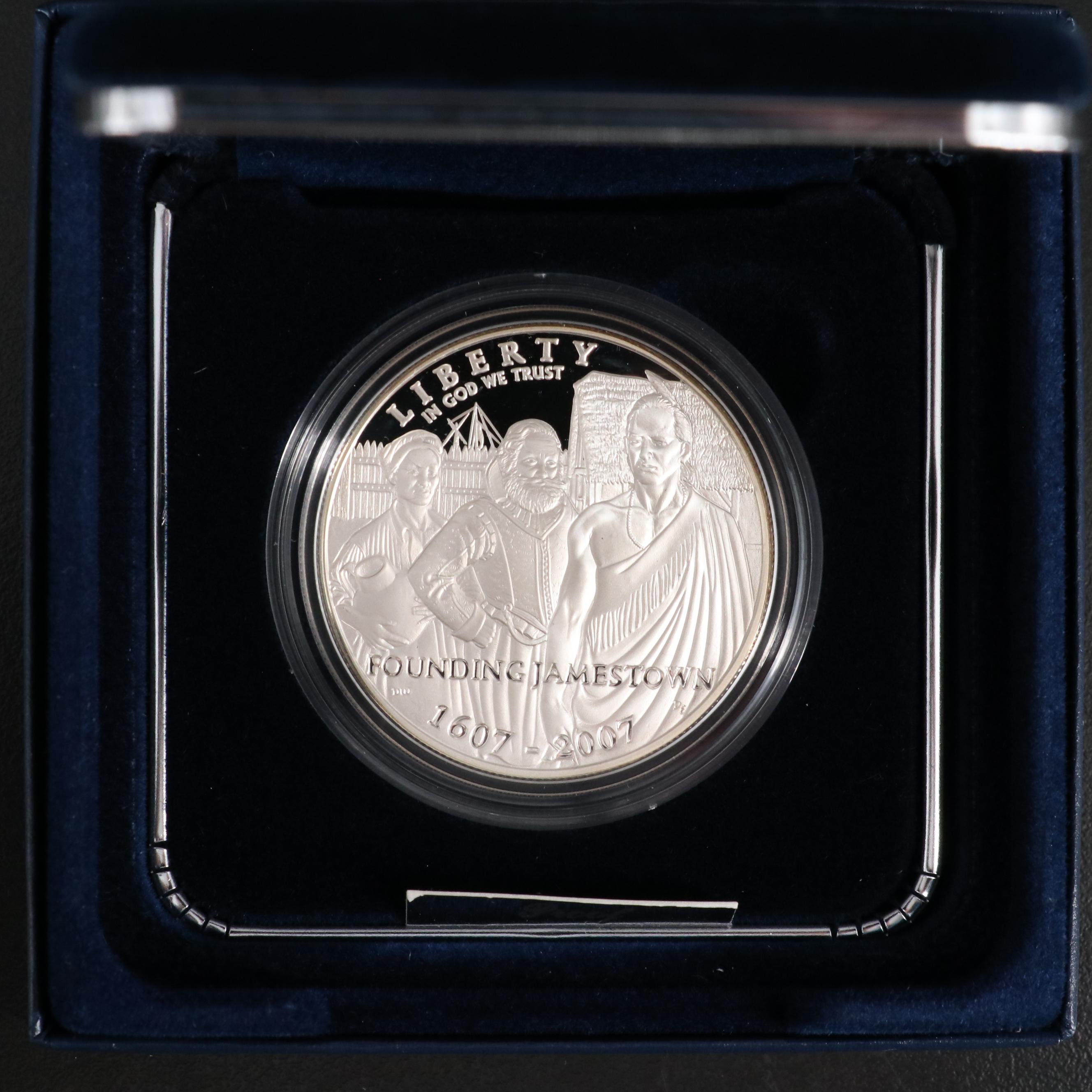 Three Modern Commemorative Proof Silver Dollars