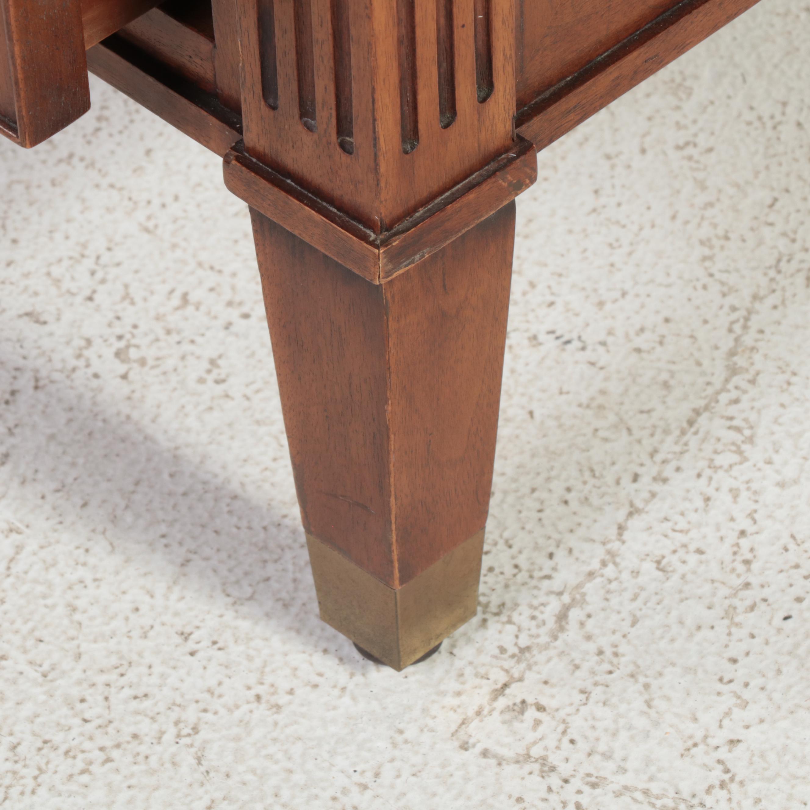 Drexel Enterprises Directoire Style Mahogany Desk with Farifield Executive Chair