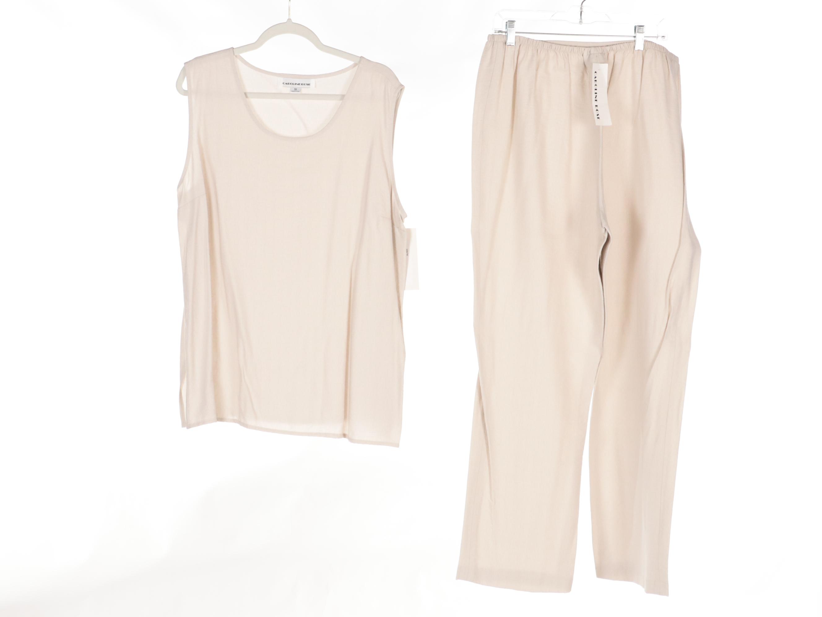 Caroline Rose Sleeveless and Long Sleeve Blouses, Pants Set & More