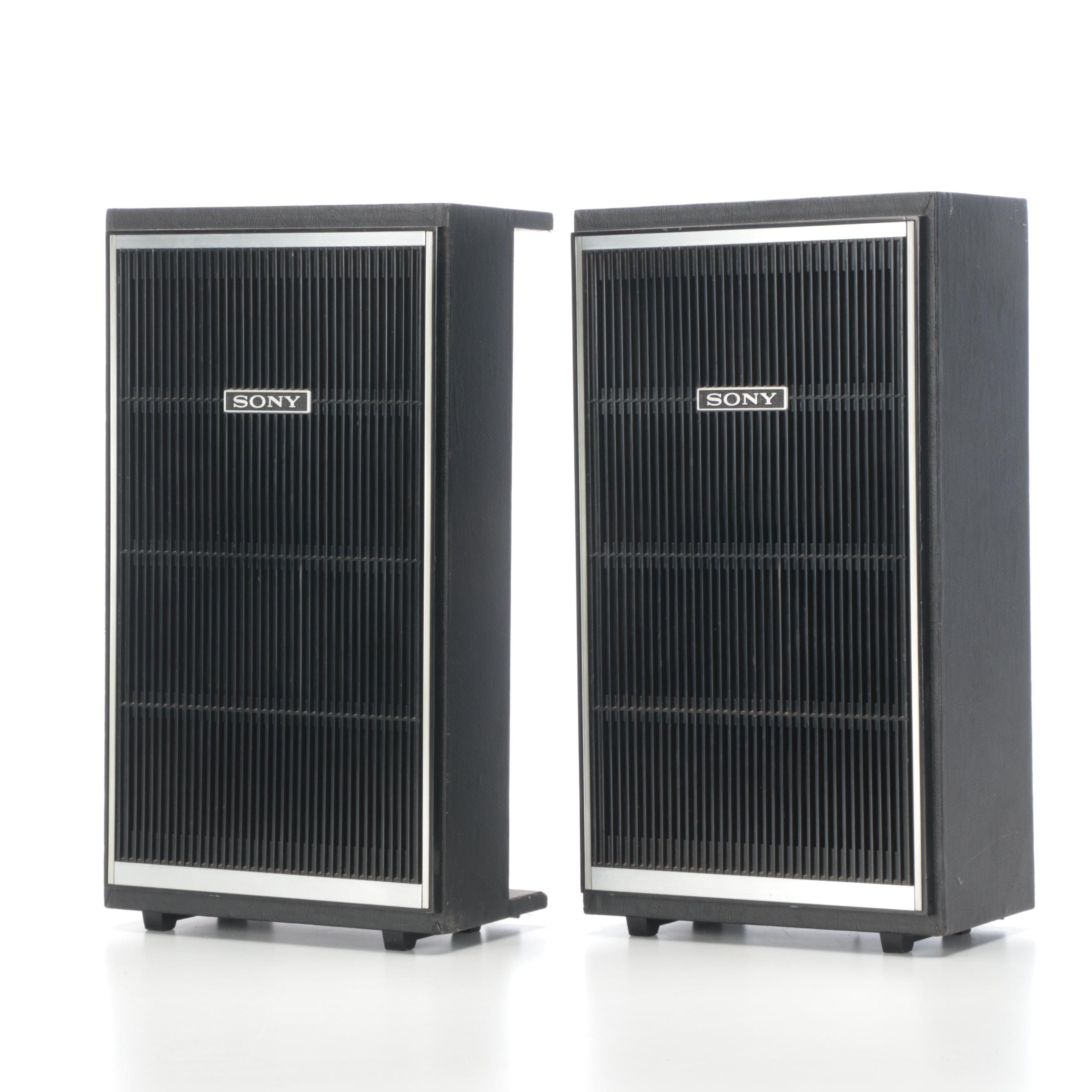 Sony Stereo Portable Tapecorder With Detacheable Speakers and Tapes