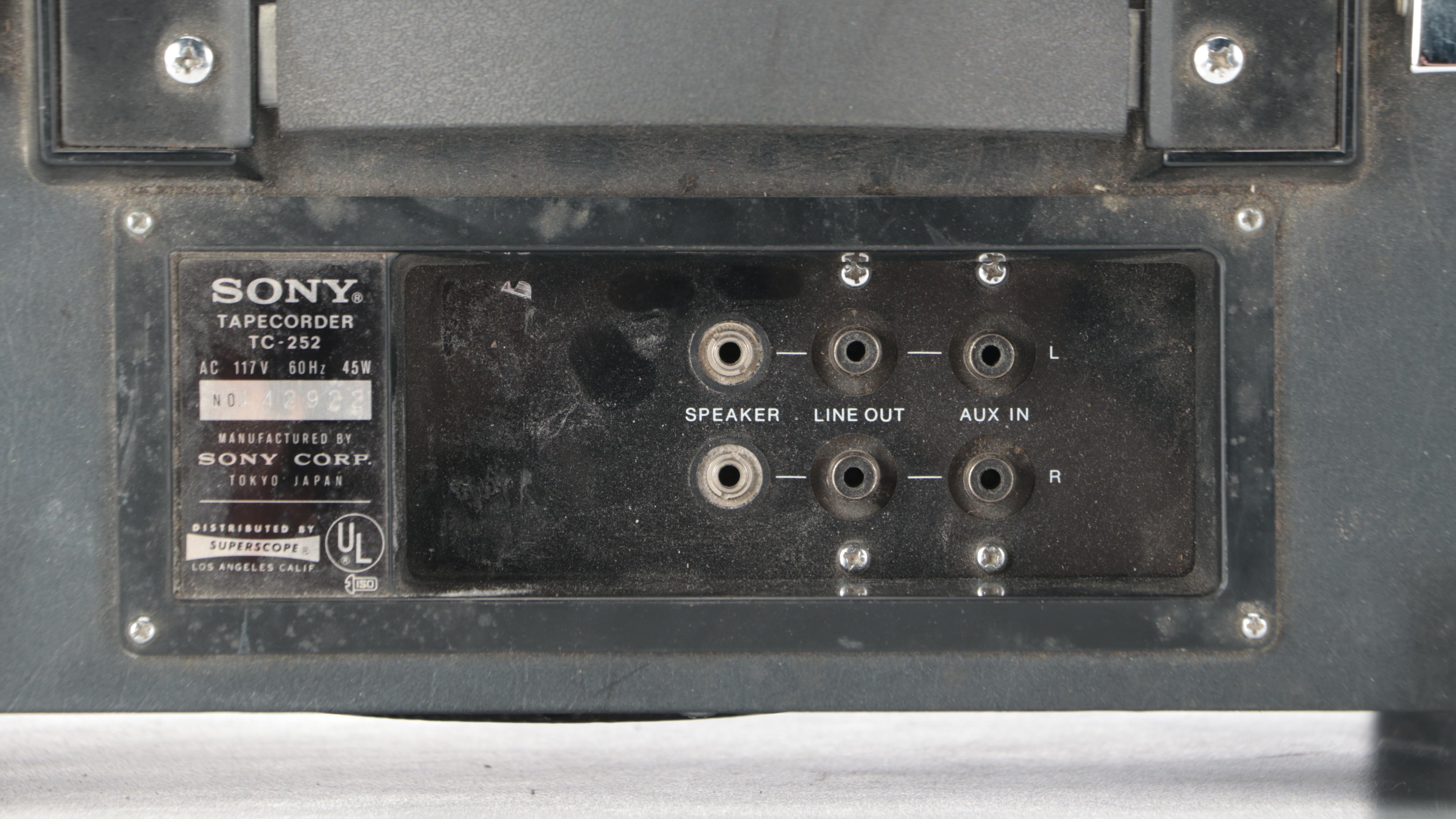 Sony Stereo Portable Tapecorder With Detacheable Speakers and Tapes