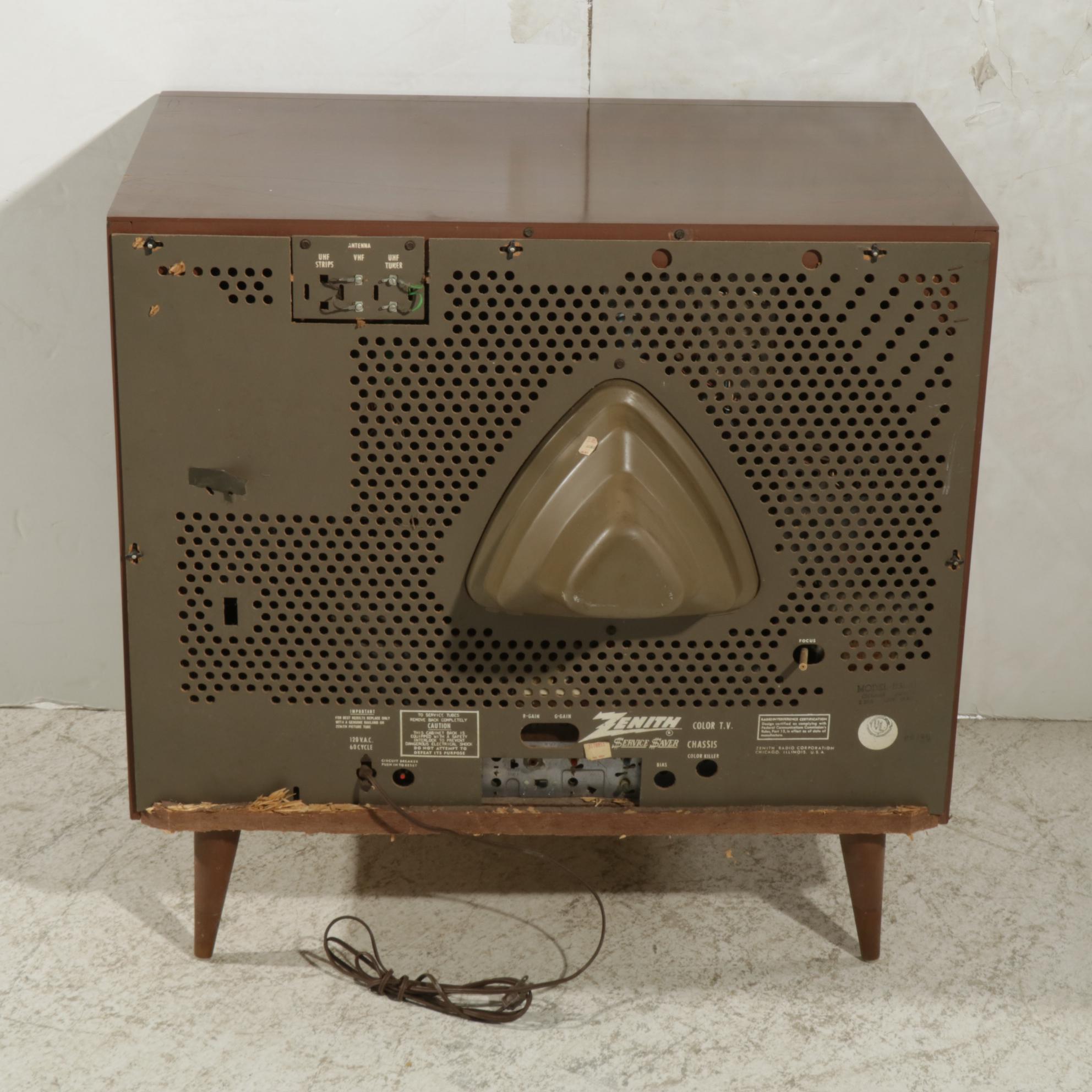 Zenith "Service Saver" All Channel Color Television, 1960s