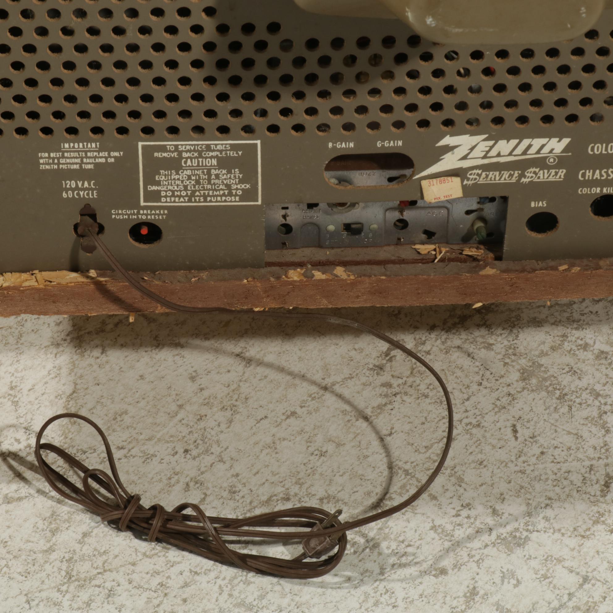 Zenith "Service Saver" All Channel Color Television, 1960s