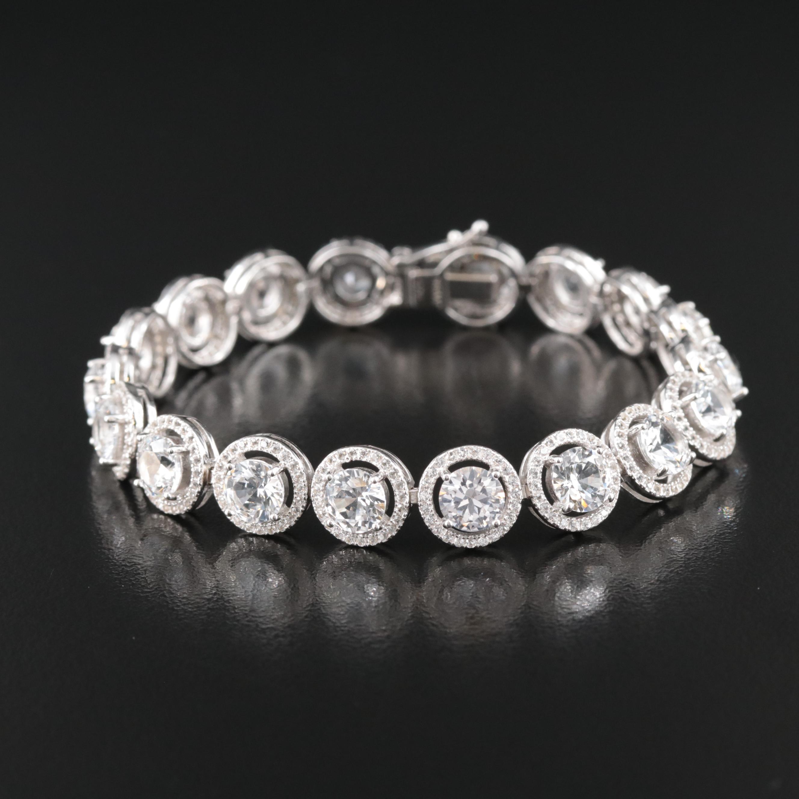 Sterling White Sapphire Bracelet